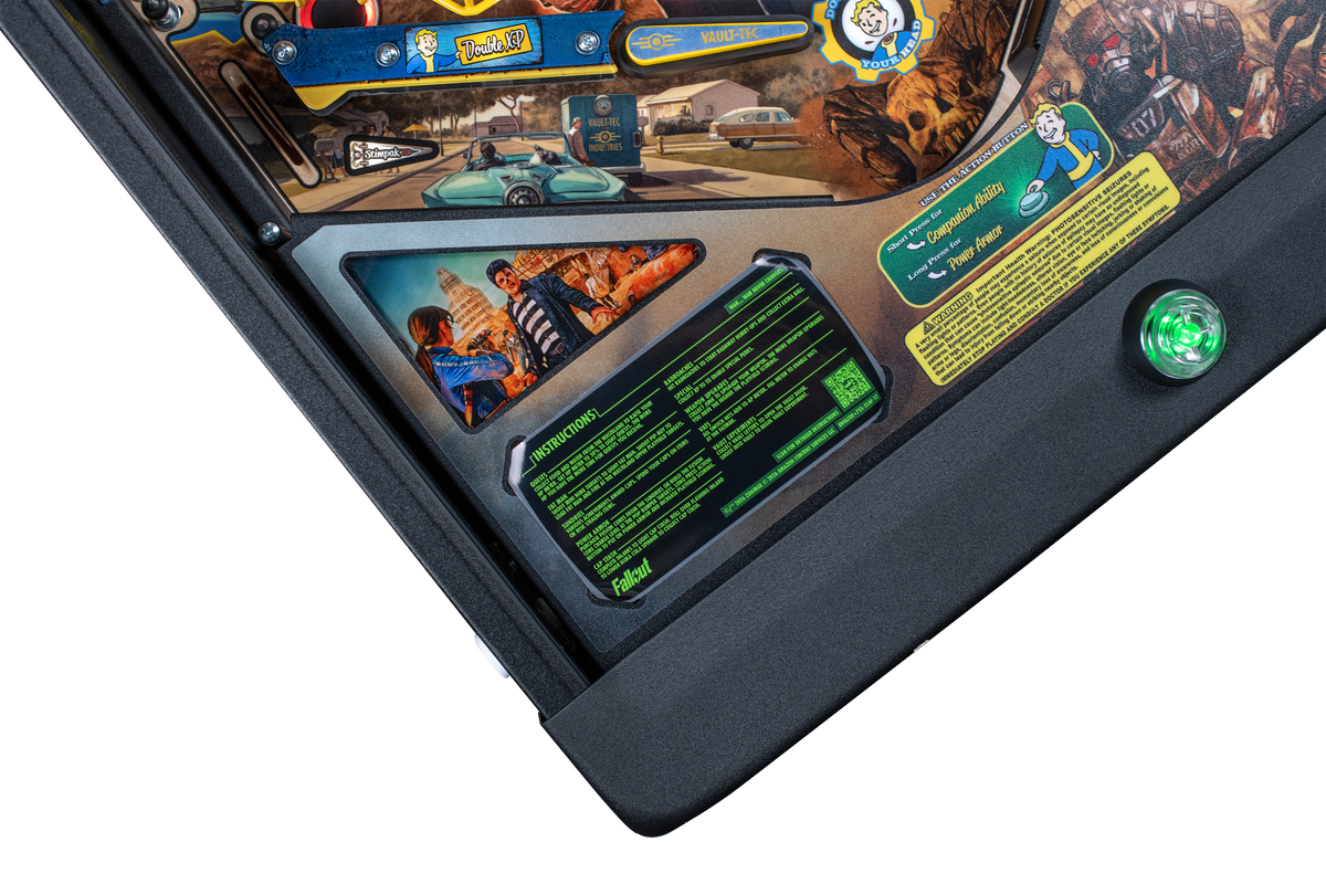 Flipper Fallout Premium Stern – détail du plateau