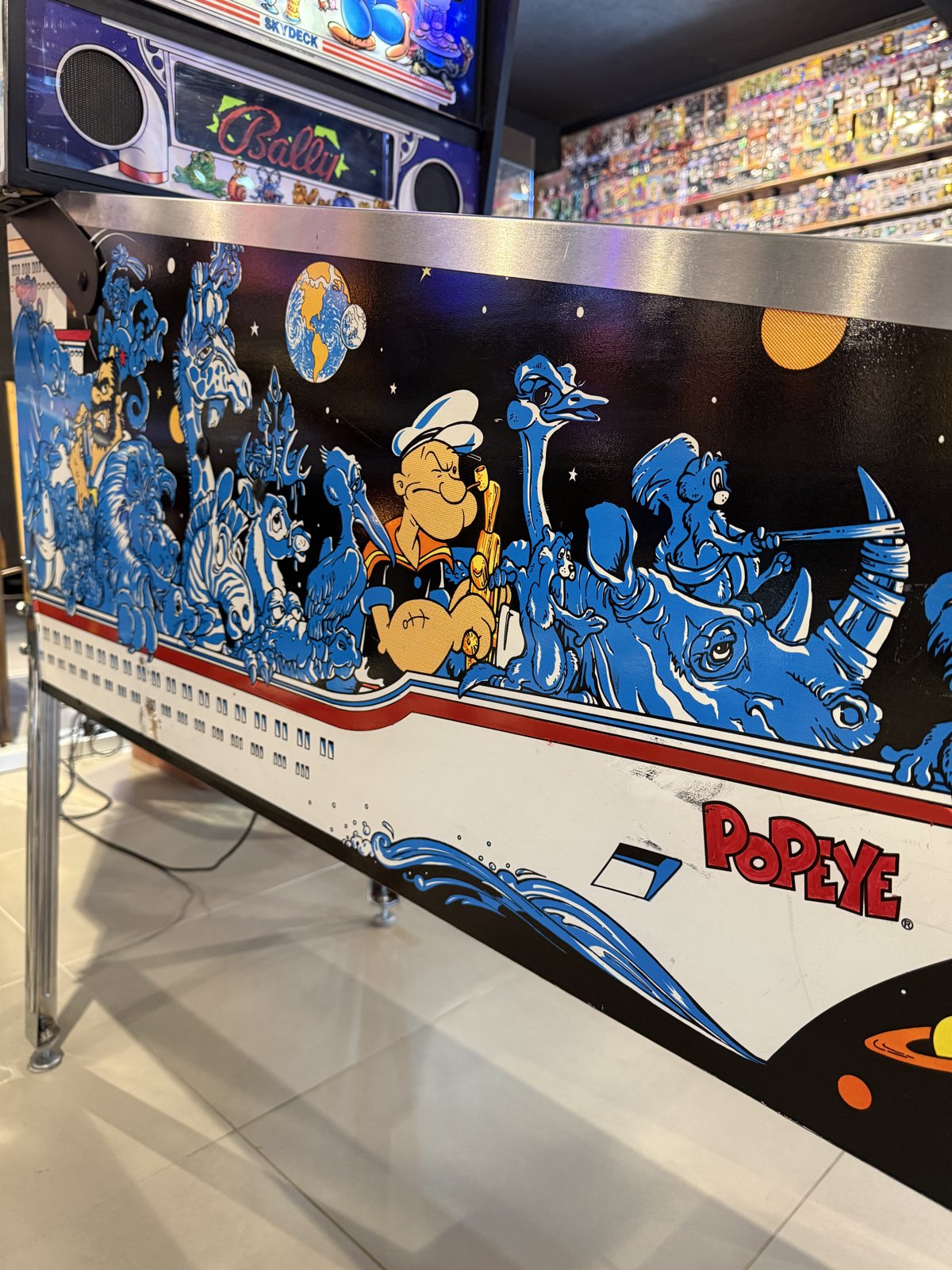 Flipper Popeye Saves the Earth Bally 1994 d'occasion à vendre – Vintage Legends (photo 6)