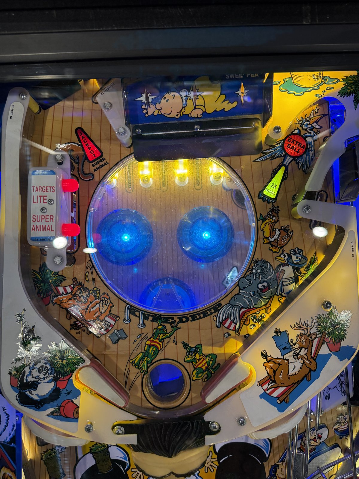 Flipper Popeye Saves the Earth Bally 1994 d'occasion à vendre – Vintage Legends (photo 13)