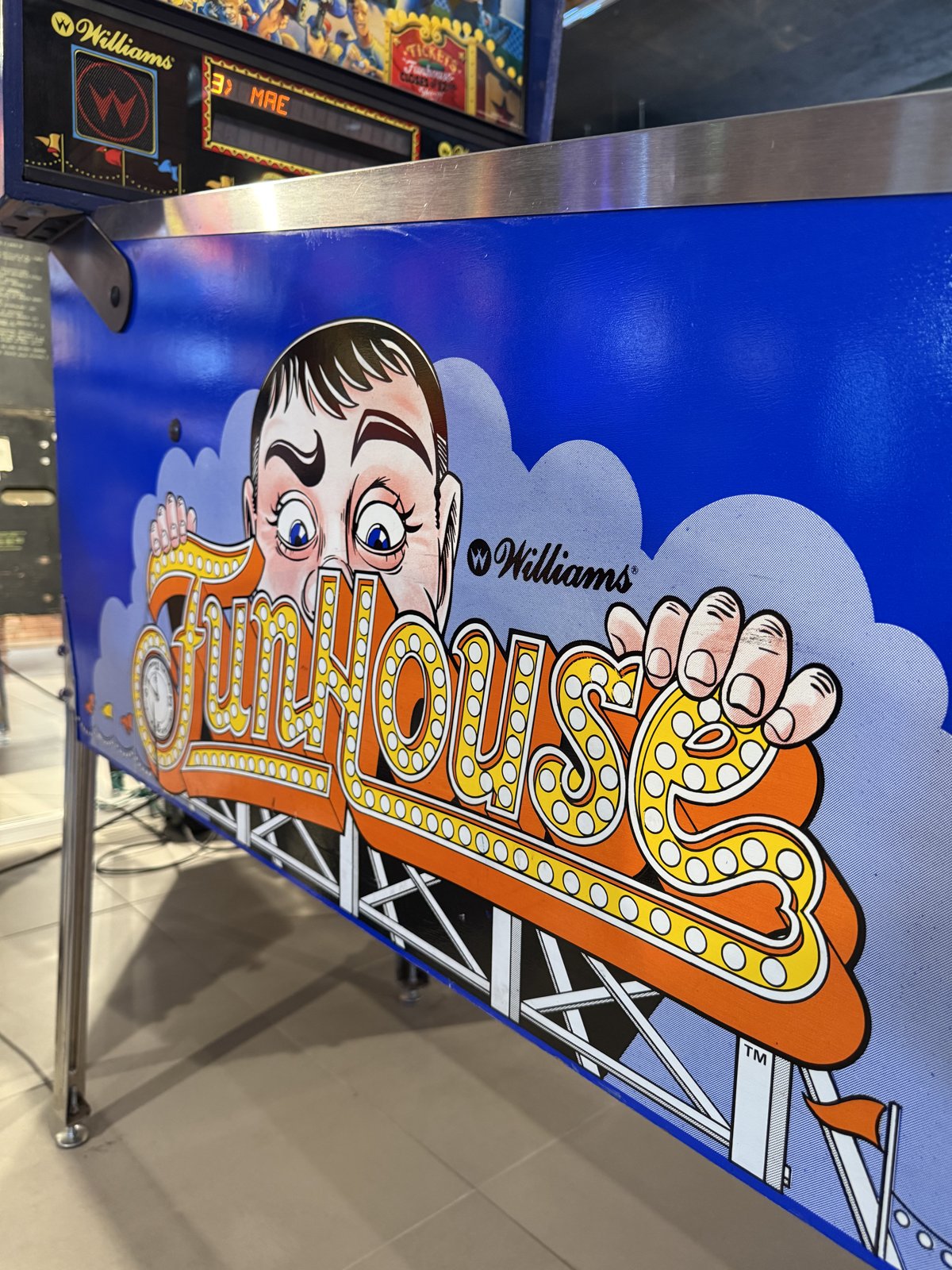 Flipper Funhouse Williams 1990 d'occasion à vendre – Vintage Legends (photo 7)