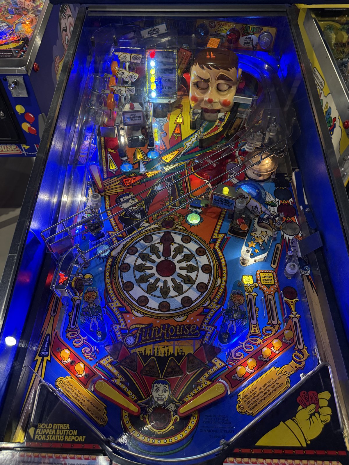 Flipper Funhouse Williams 1990 d'occasion à vendre – Vintage Legends (photo 10)