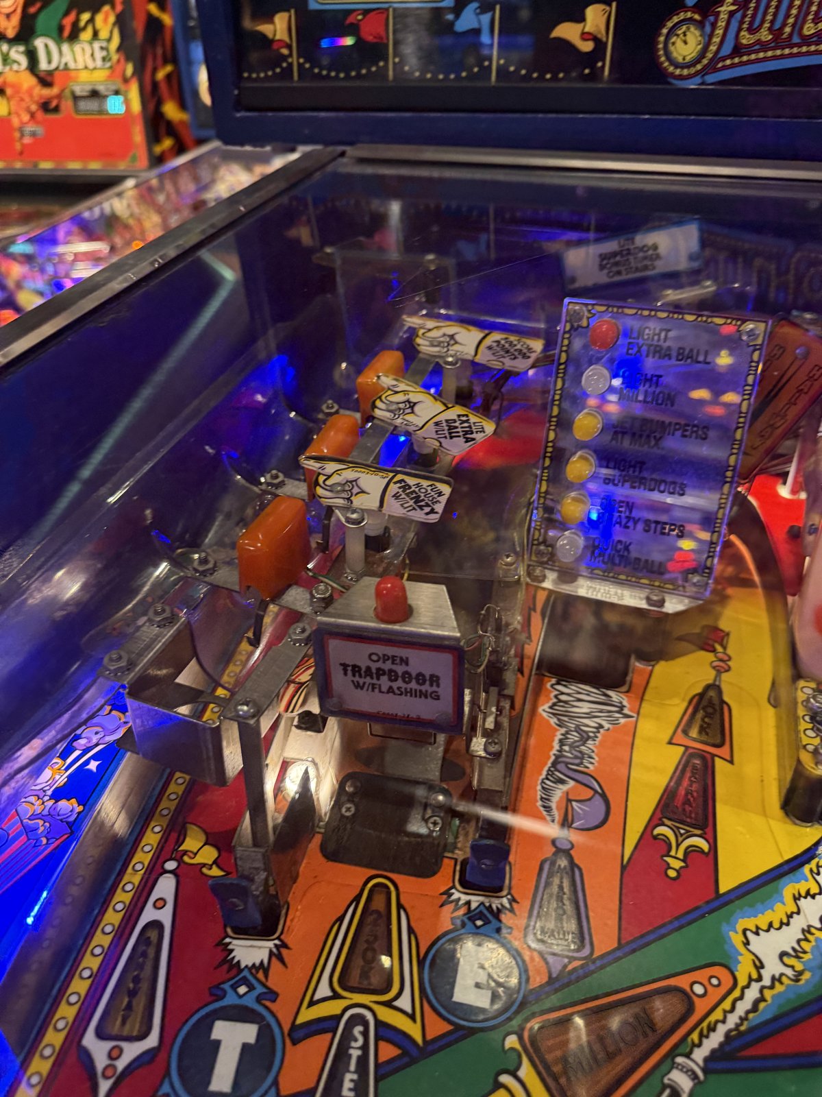 Flipper Funhouse Williams 1990 d'occasion à vendre – Vintage Legends (photo 11)