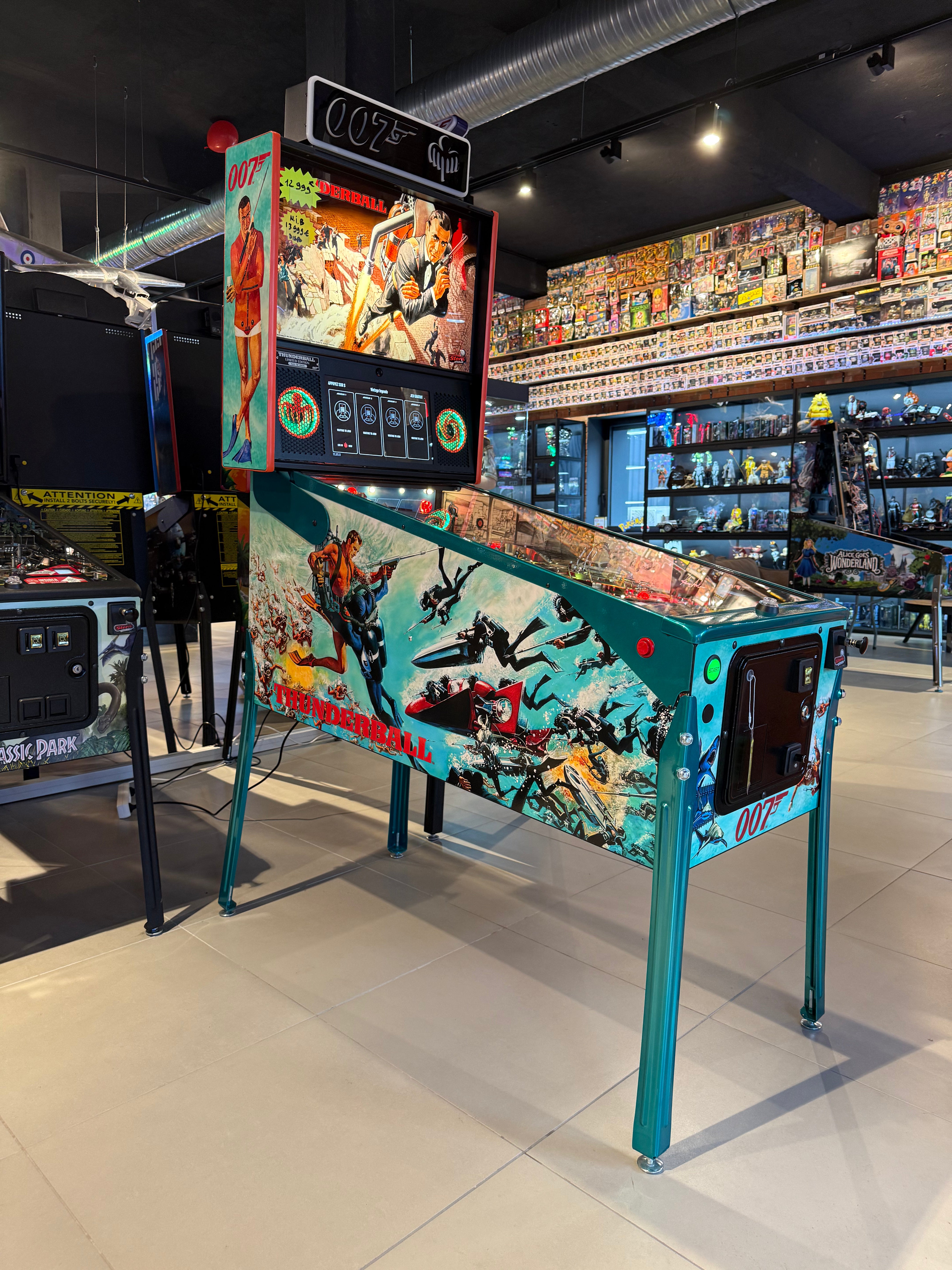 flipper james bond 007 limited edition stern pinball machine