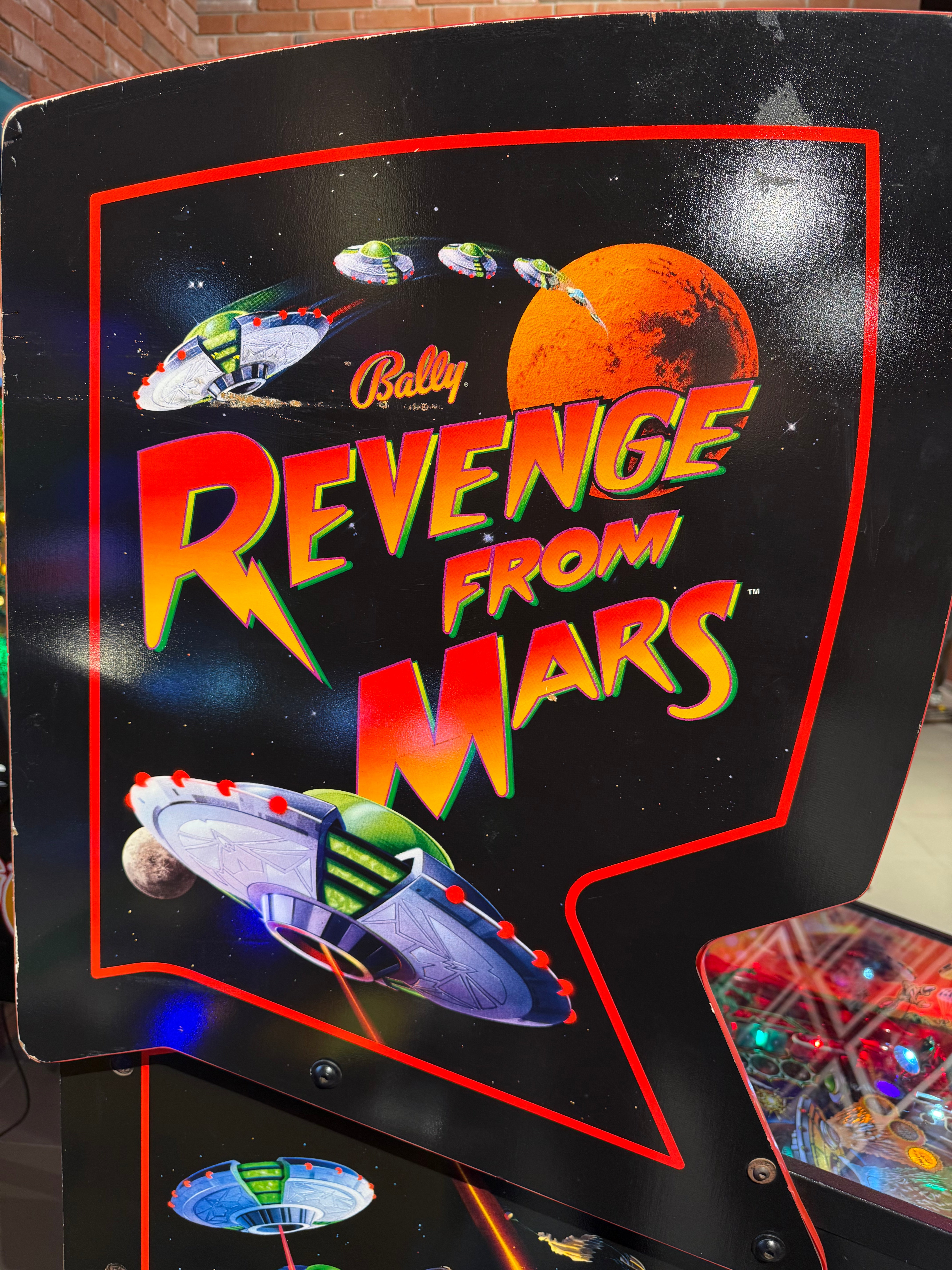 flipper revenge from mars bally pinball machine