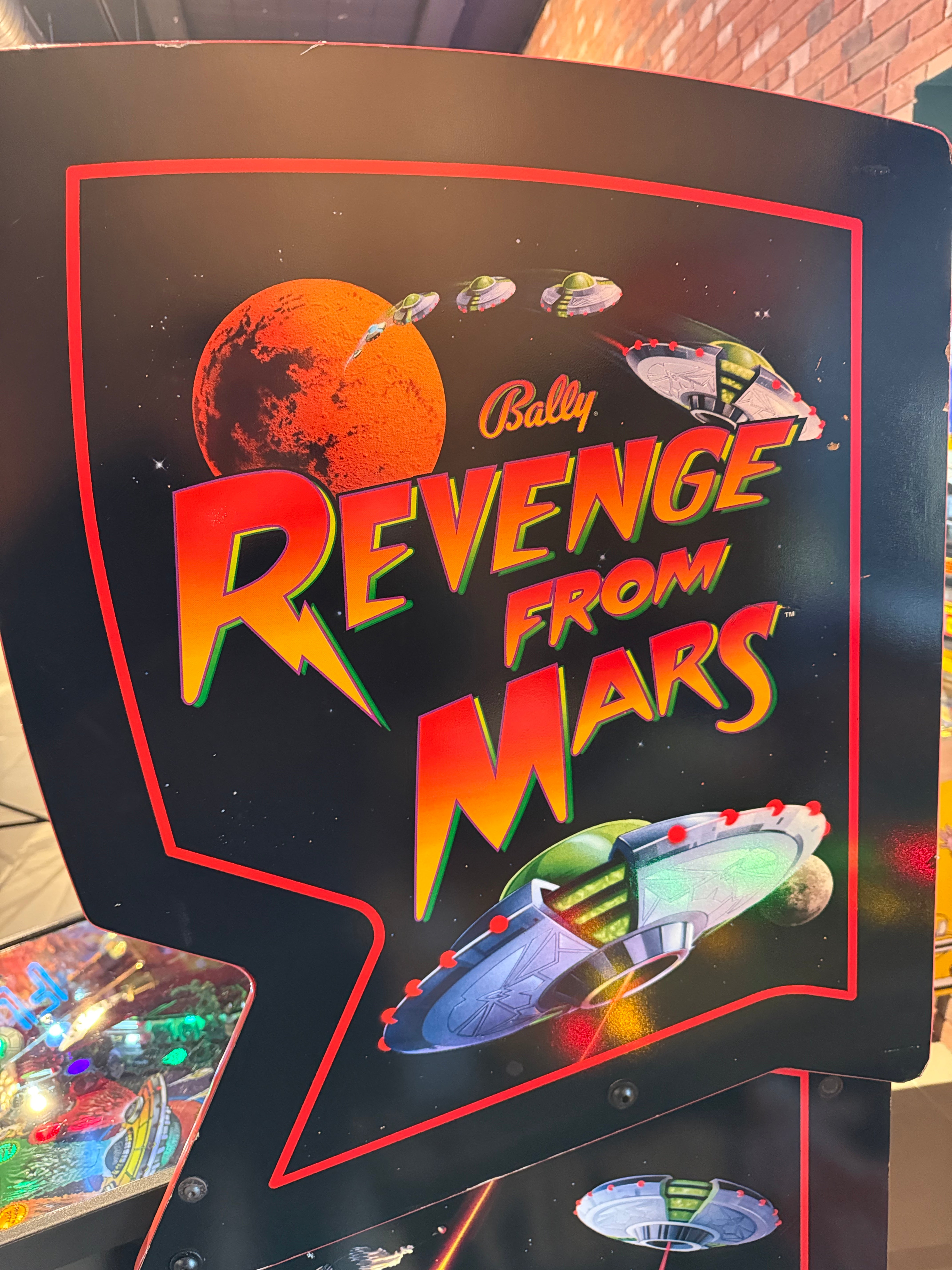 flipper revenge from mars bally pinball machine