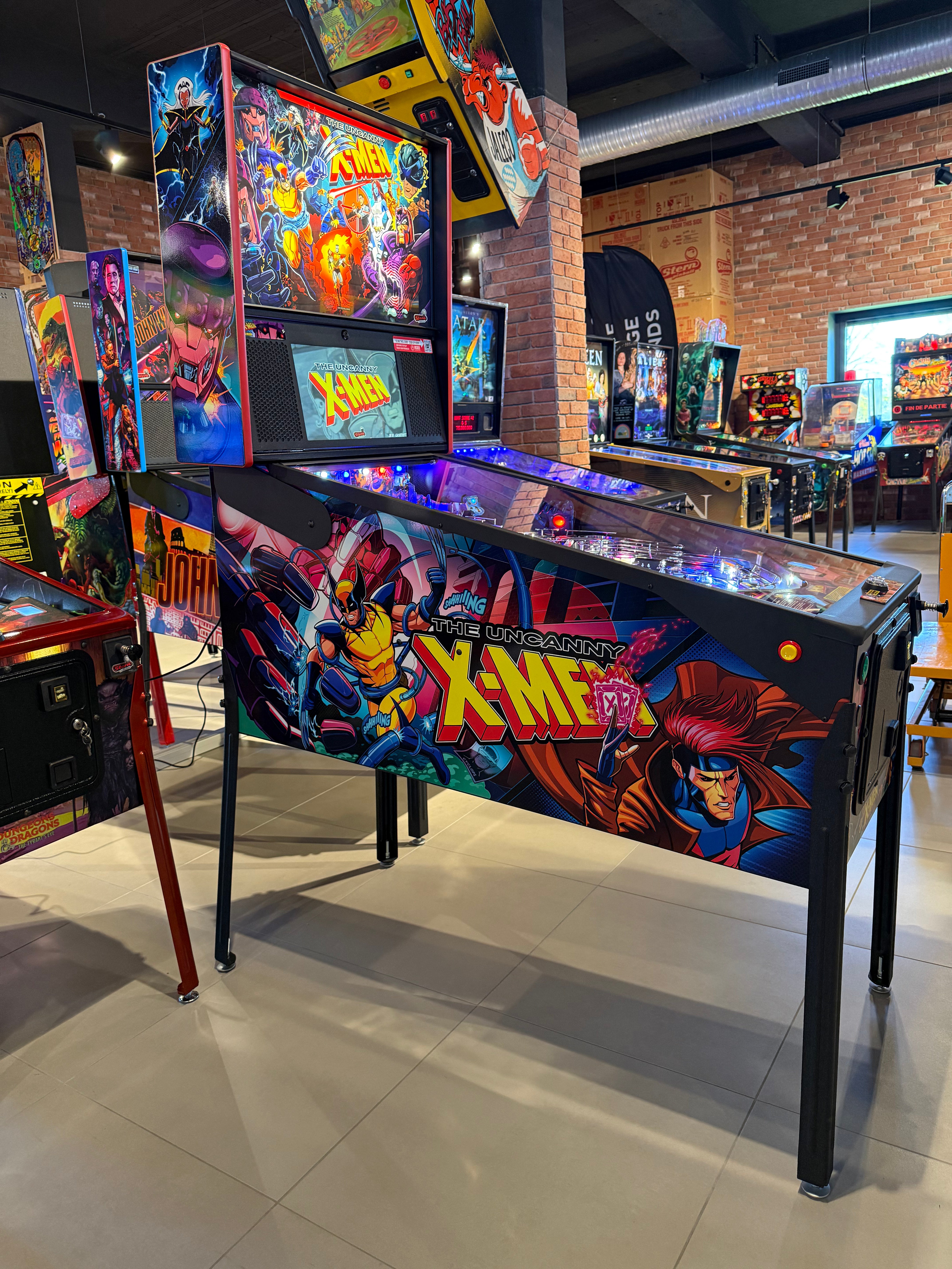 flipper xmen premium stern pinball machine
