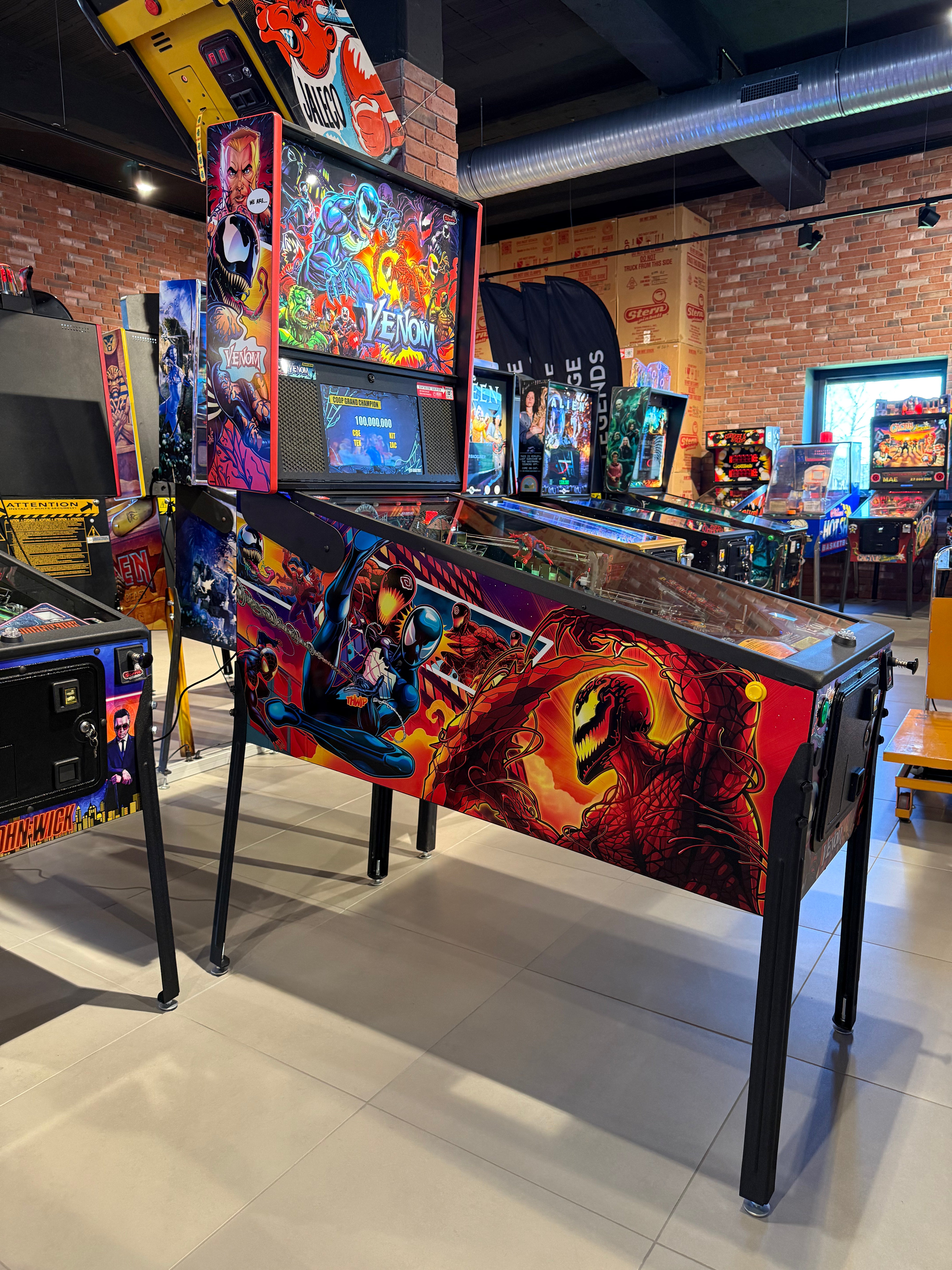 flipper venom premium stern pinball machine