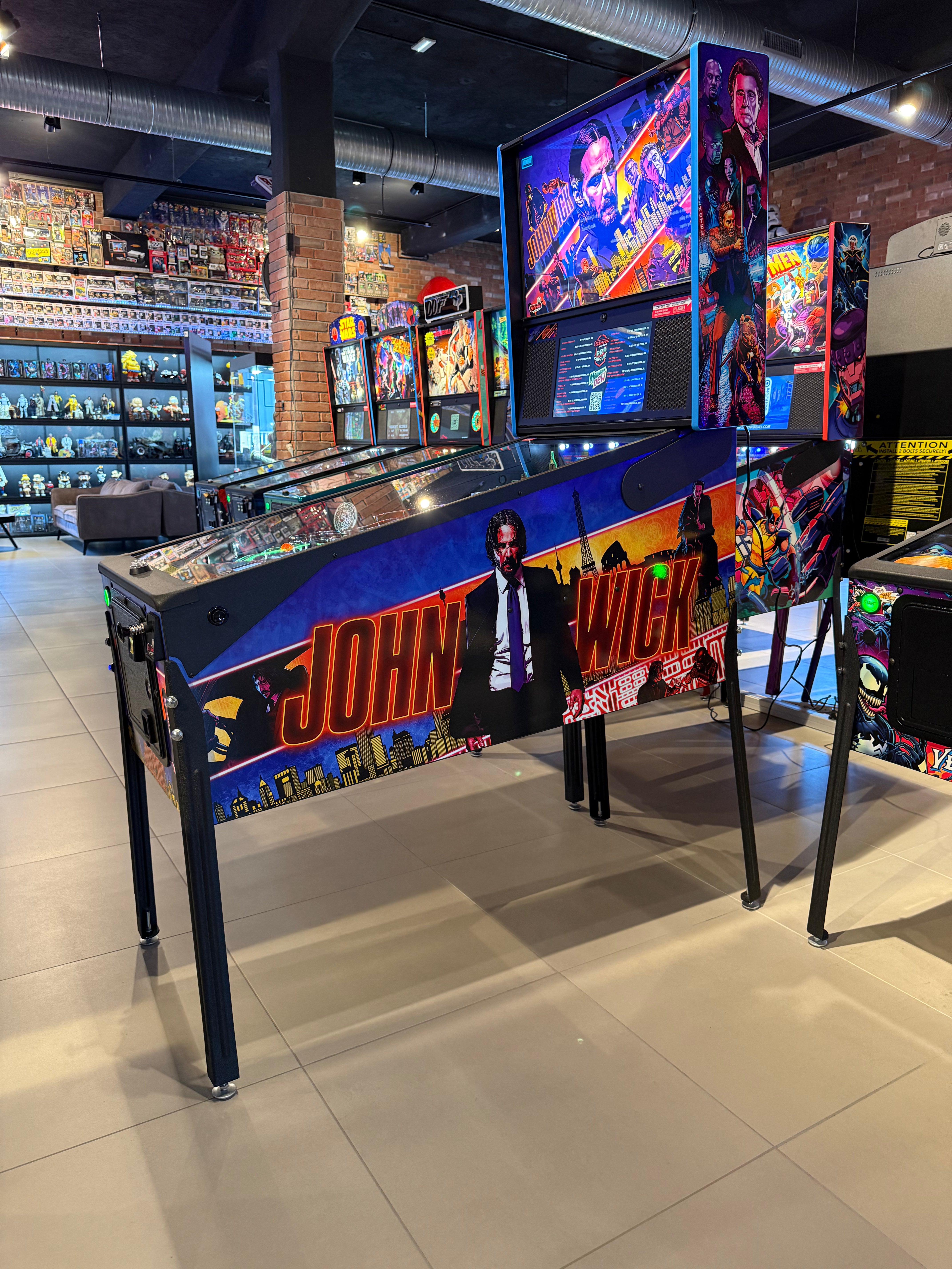 flipper john wick premium stern pinball machine