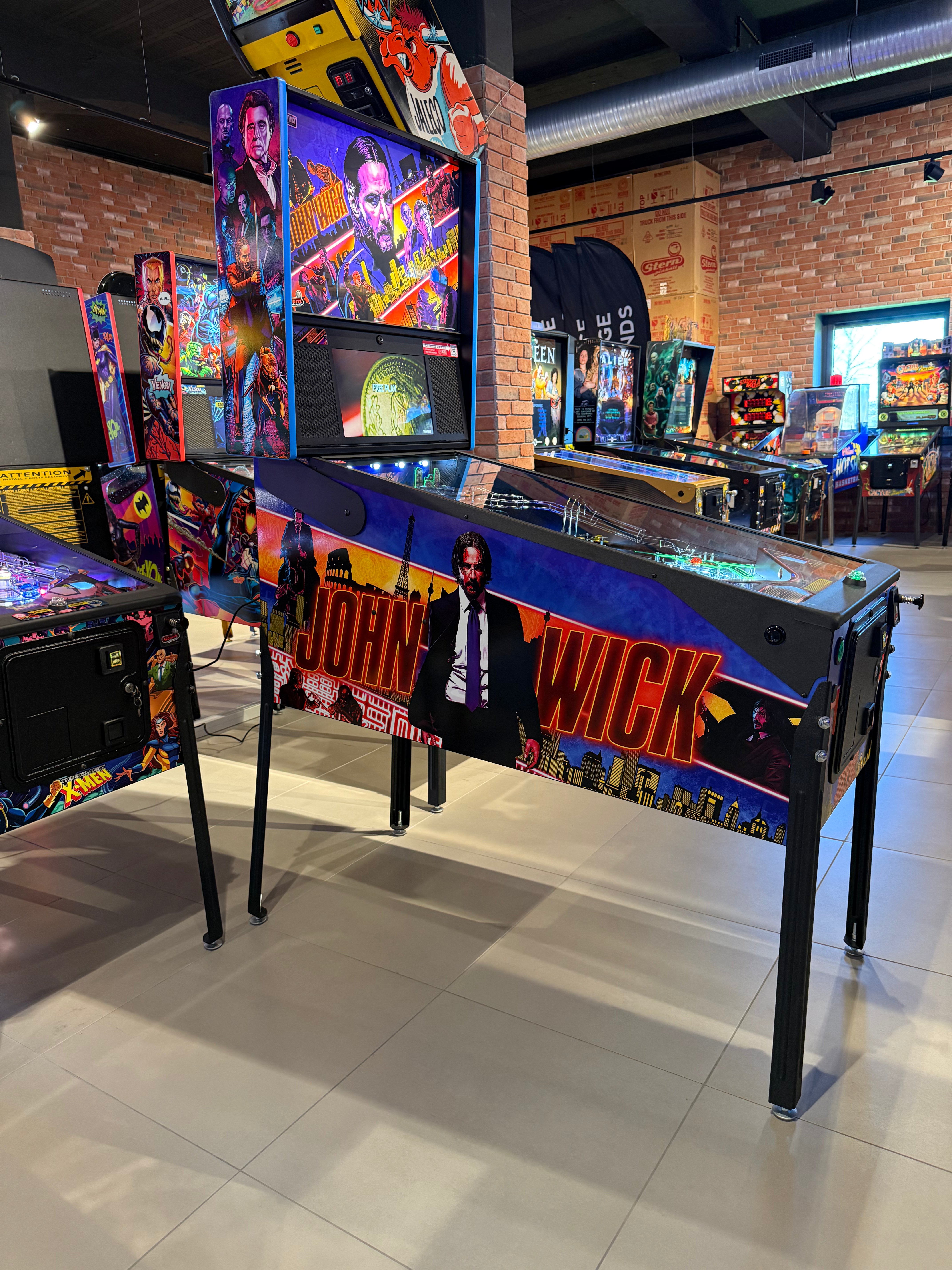 flipper john wick premium stern pinball machine