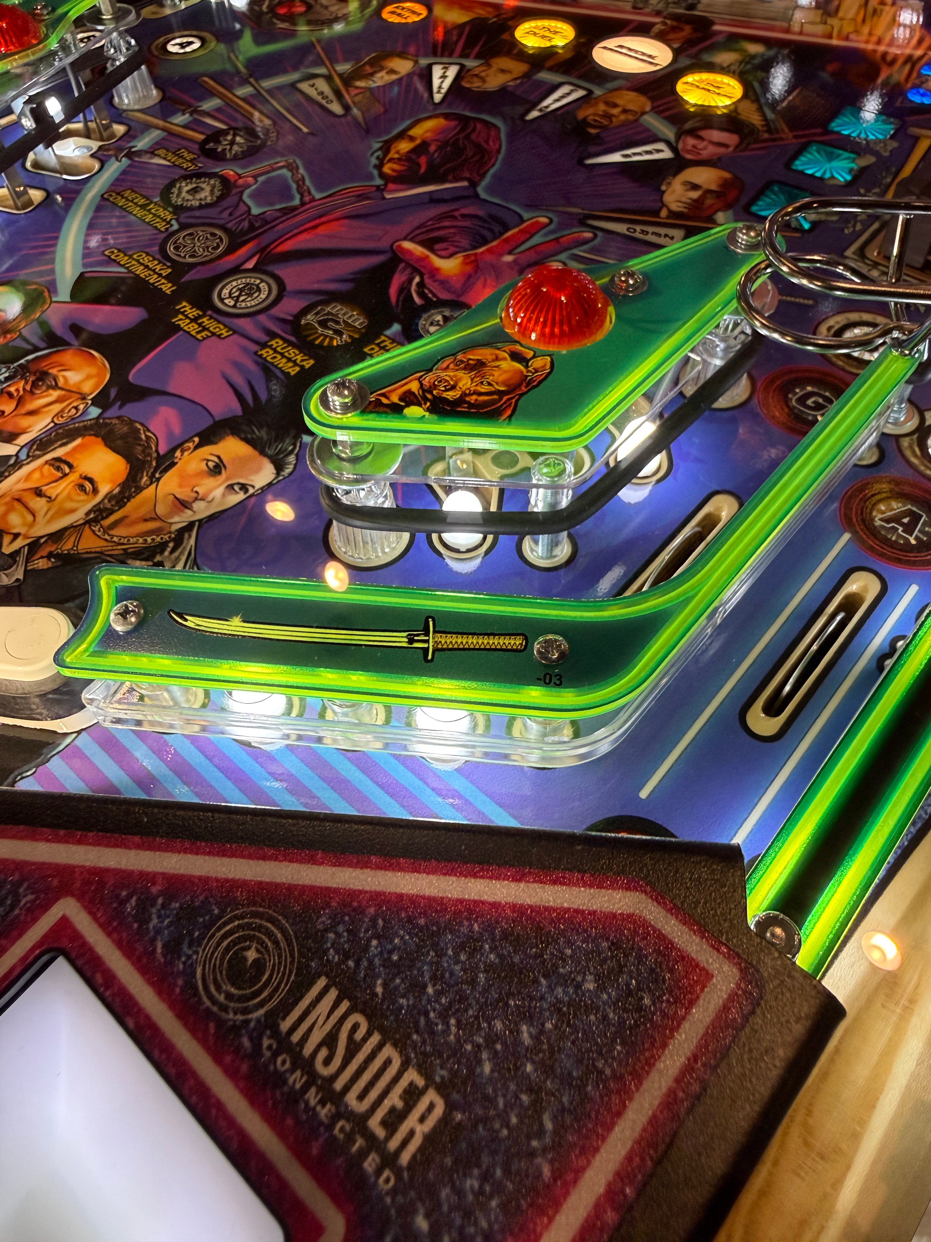 flipper john wick stern premium éclairage plateau