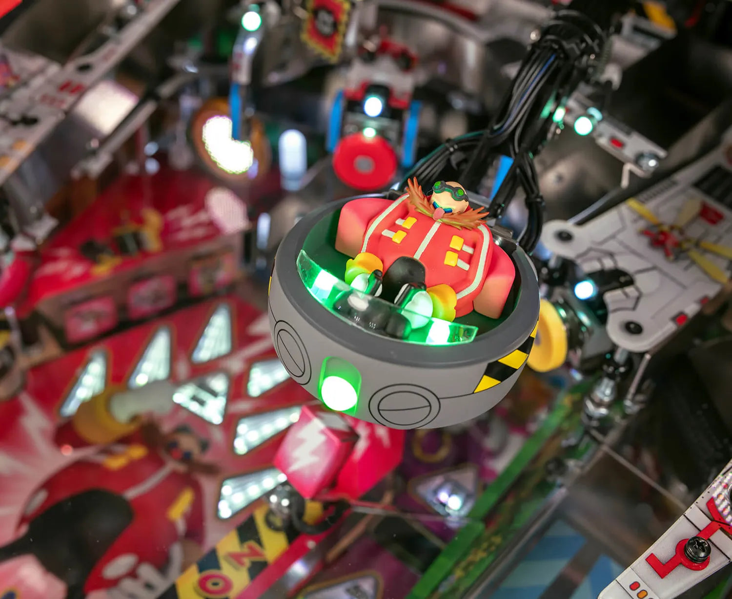 Flipper Sonic Arcade Edition – détail plateau et rampes