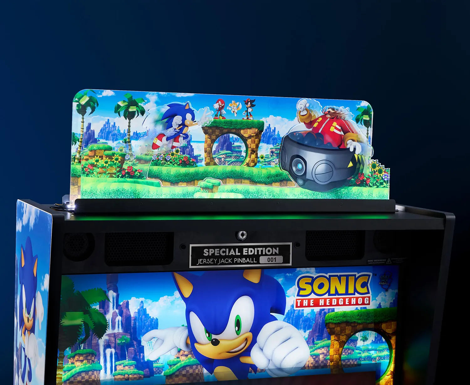 Flipper Sonic Special Edition – armure bleu Sonic et boutons Anneau