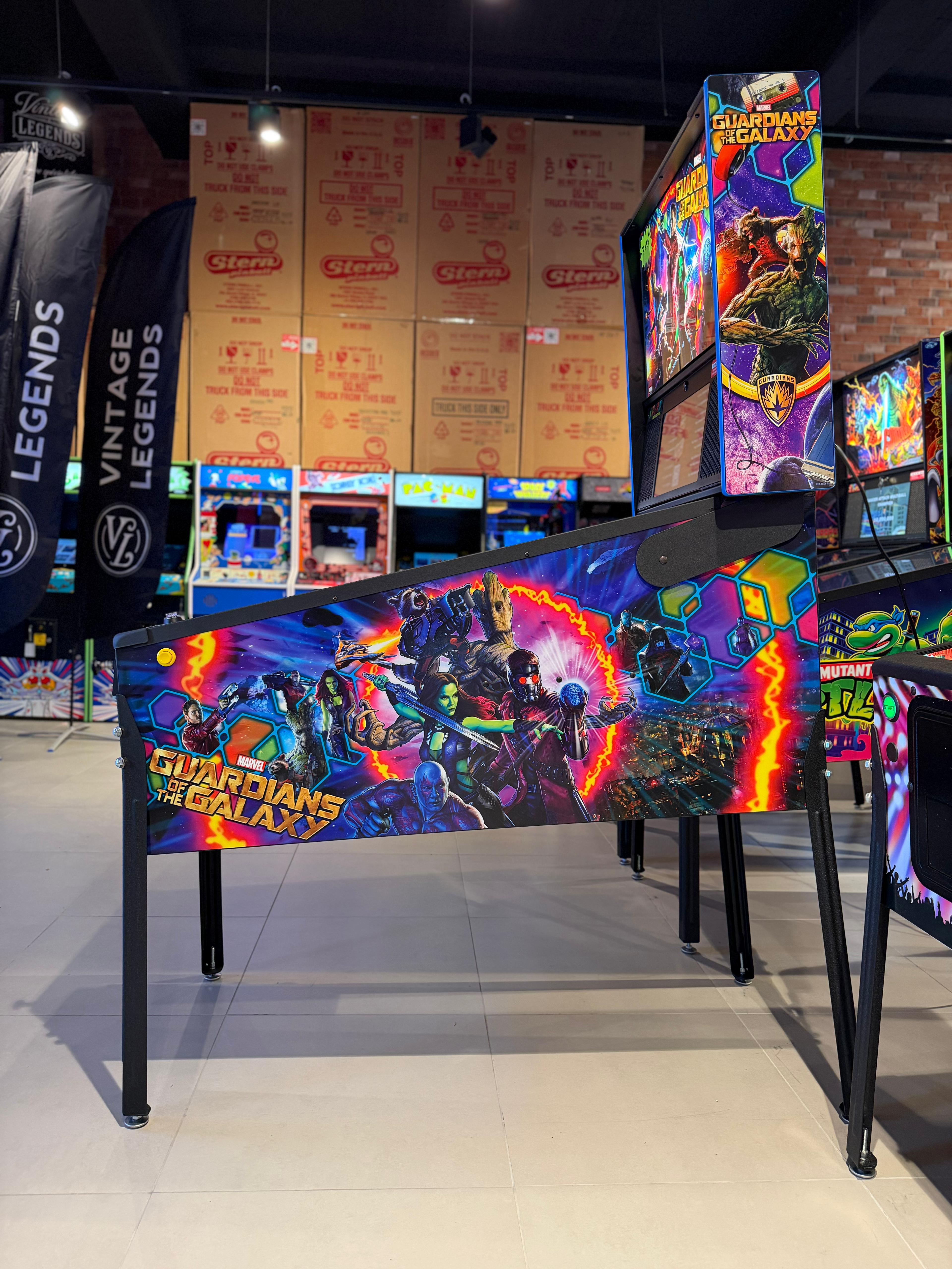 flipper guardians of the galaxy pro stern pinball moderne