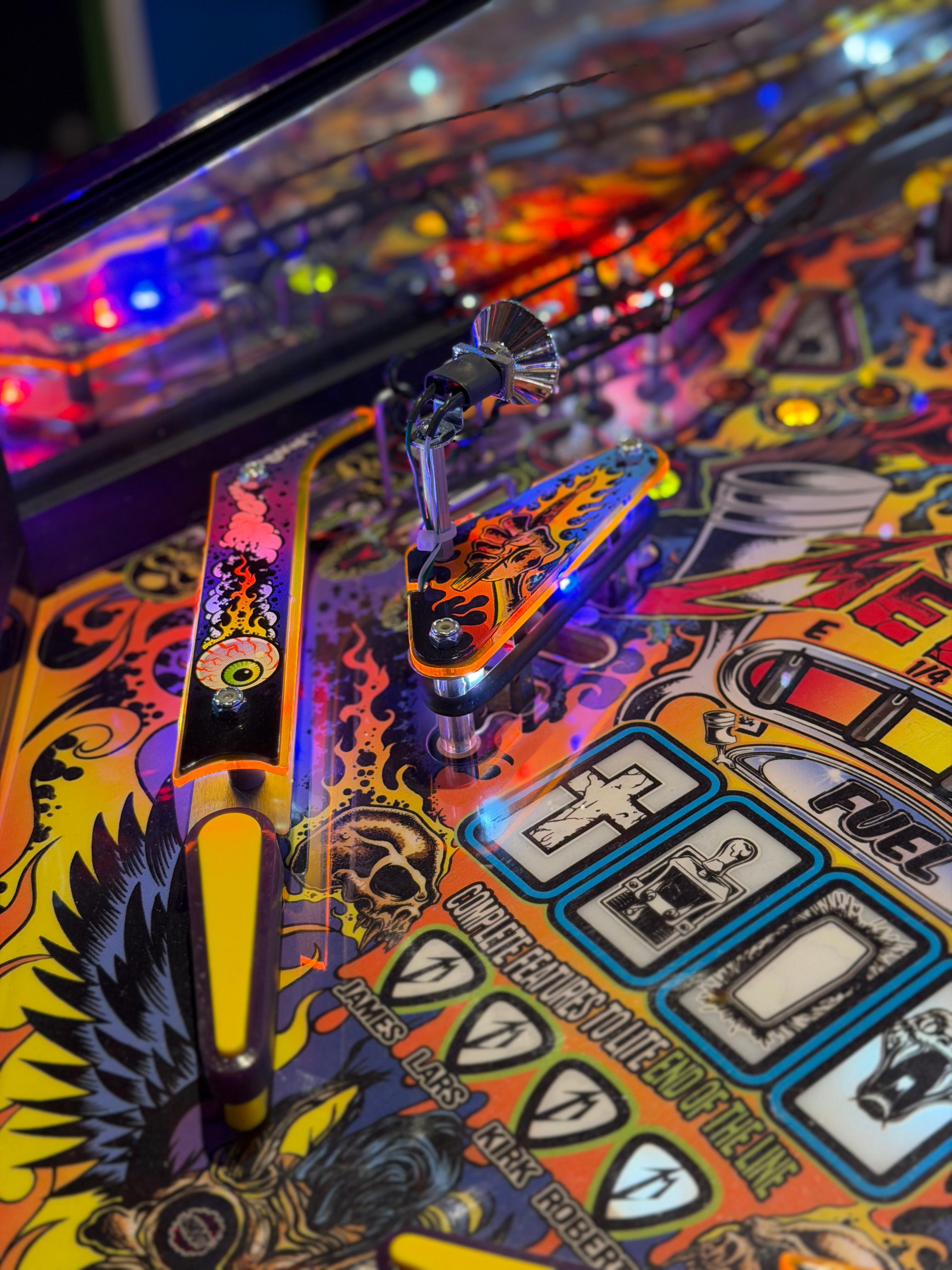 détail plateau flipper metallica stern premium led