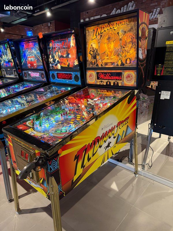 Flipper Indiana Jones Williams restauré éclairage LED premium