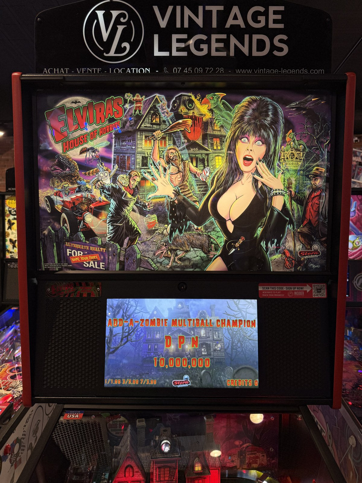 Flipper Elvira's House of Horrors Premium Stern 2019 d'occasion à vendre – Vintage Legends (photo 6)