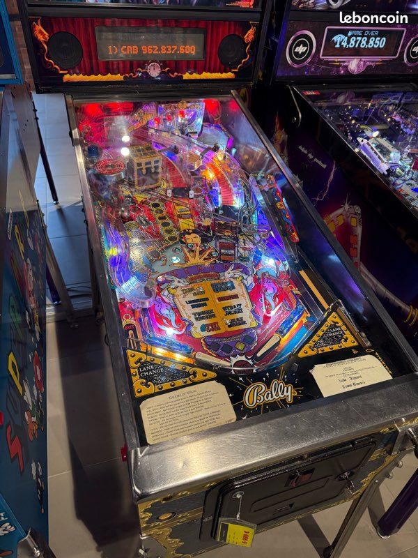 flipper theatre of magic bally éclairage plateau