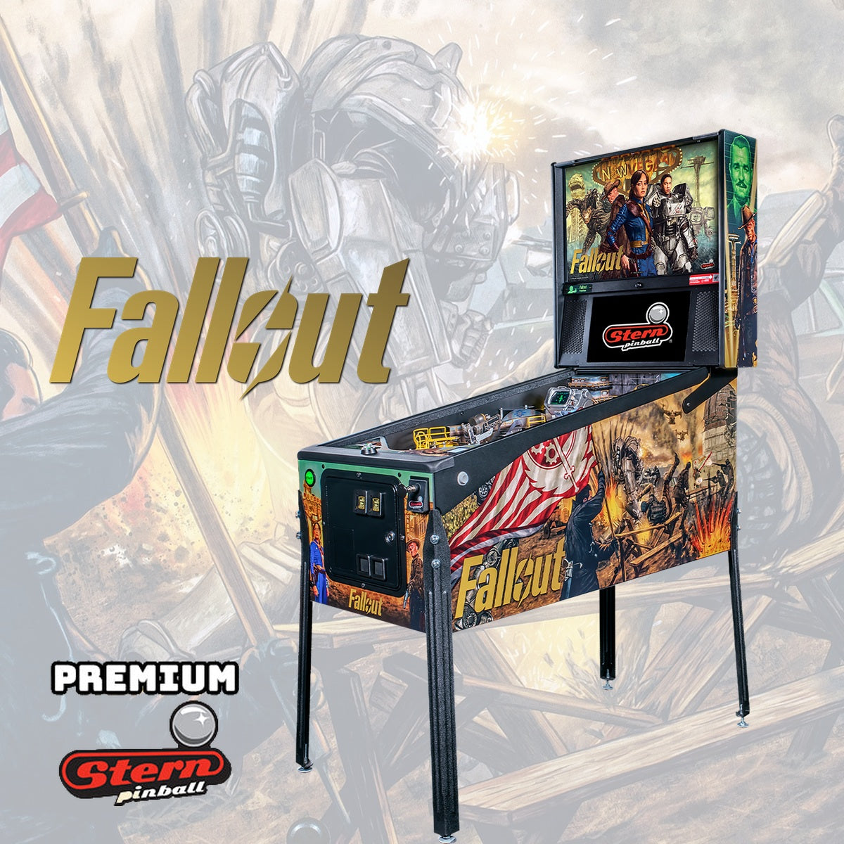 Flipper Fallout Premium Stern Pinball neuf – Vintage Legends