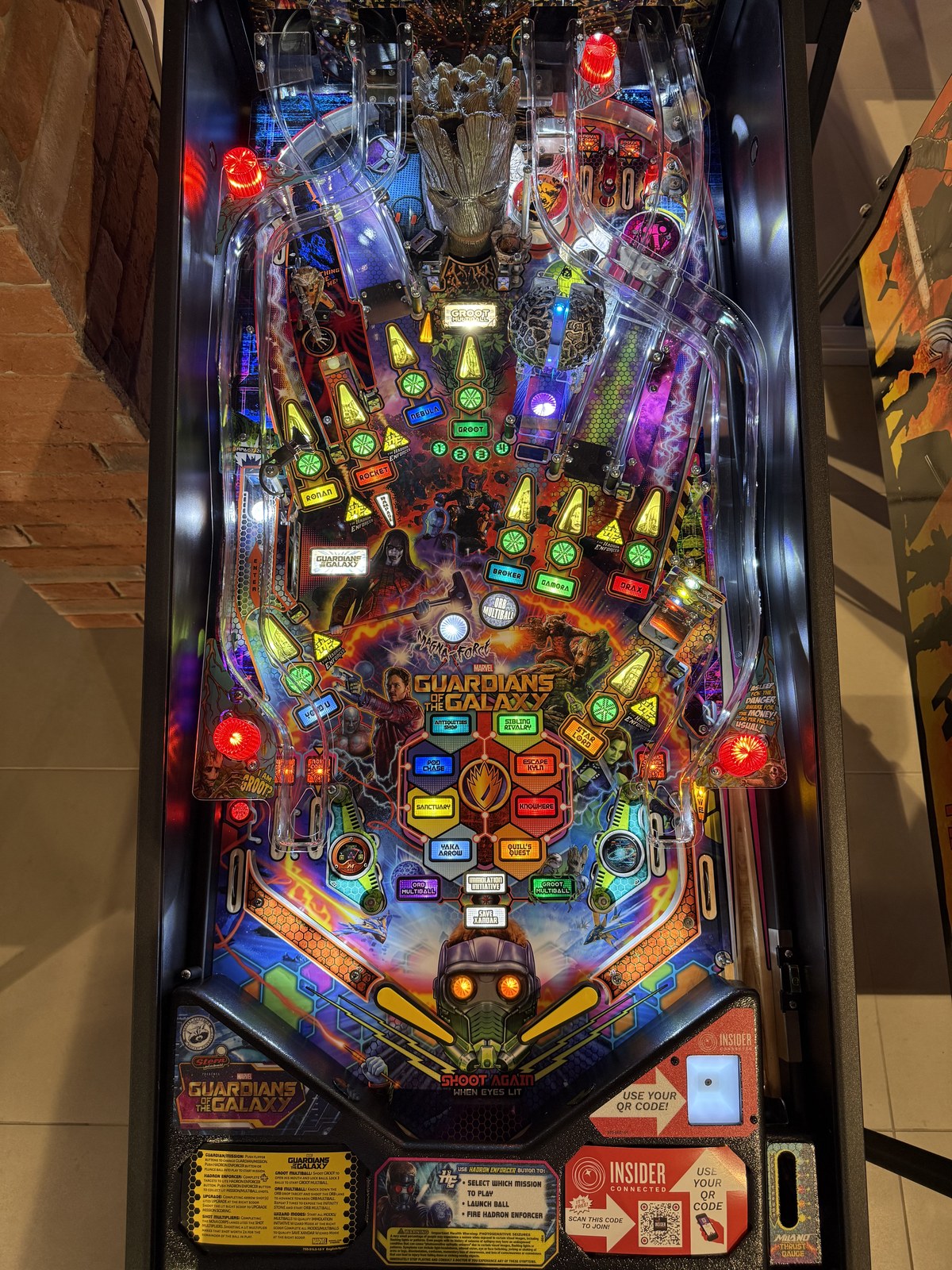 Flipper Guardians of the Galaxy Pro Stern 2017 d'occasion à vendre – Vintage Legends (photo 8)