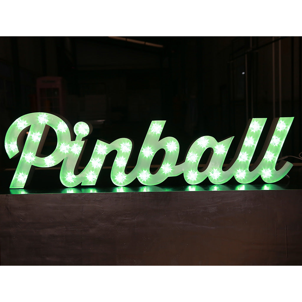 Enseigne lumineuse professionnelle RGB Bluetooth largeur 1,52 mètre (PINBALL)