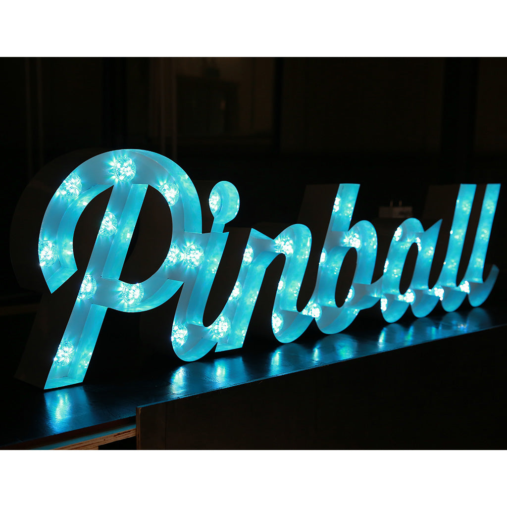 Enseigne lumineuse professionnelle RGB Bluetooth largeur 1,52 mètre (PINBALL)
