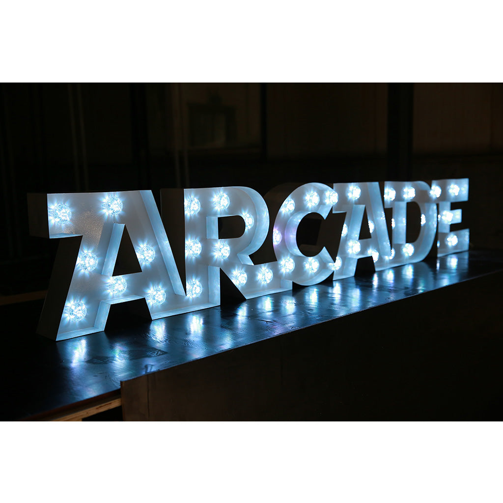 Enseigne lumineuse professionnelle RGB Bluetooth largeur 2,03 mètre (ARCADE)