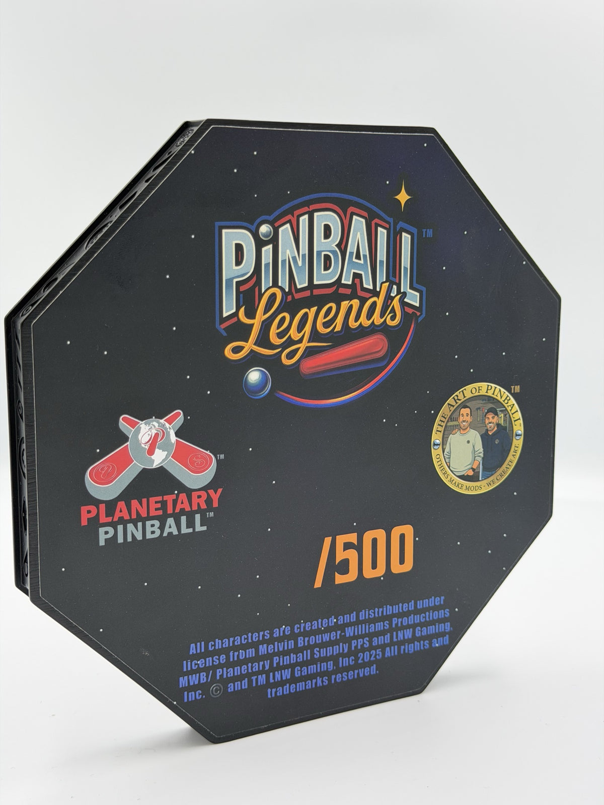 Certificat d'authenticité numéroté Pinball Legends