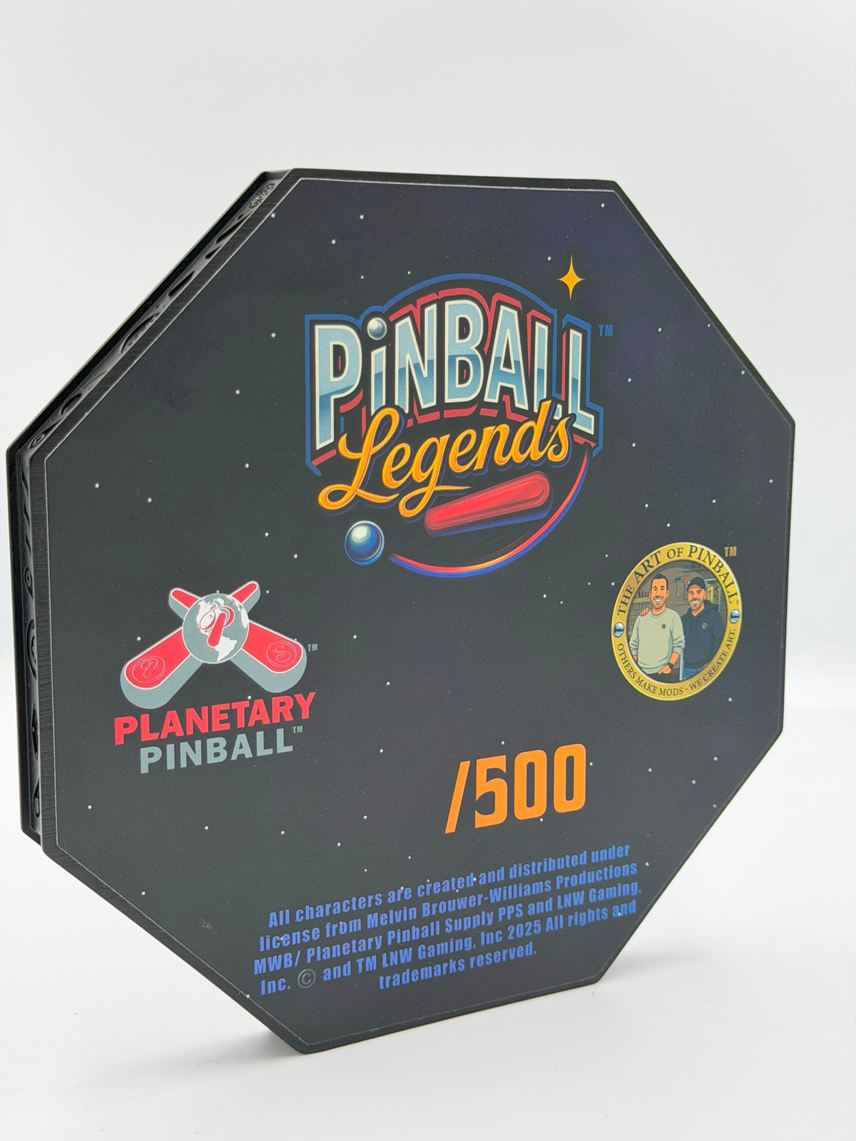 Certificat d'authenticité numéroté Pinball Legends