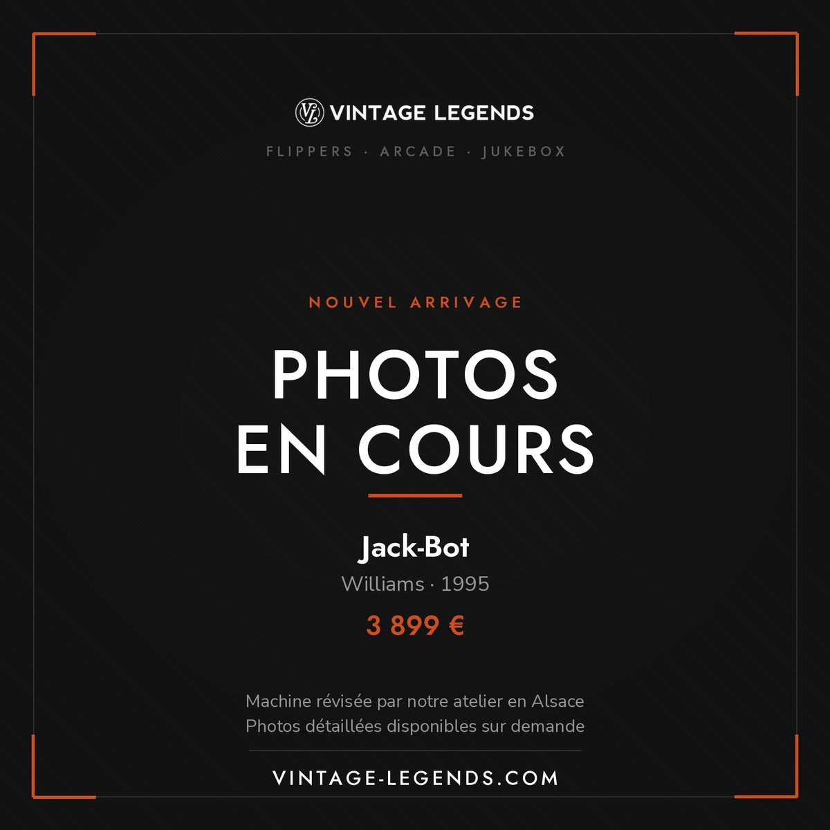 Flipper Williams Jack-Bot en atelier — réparation et remise en route