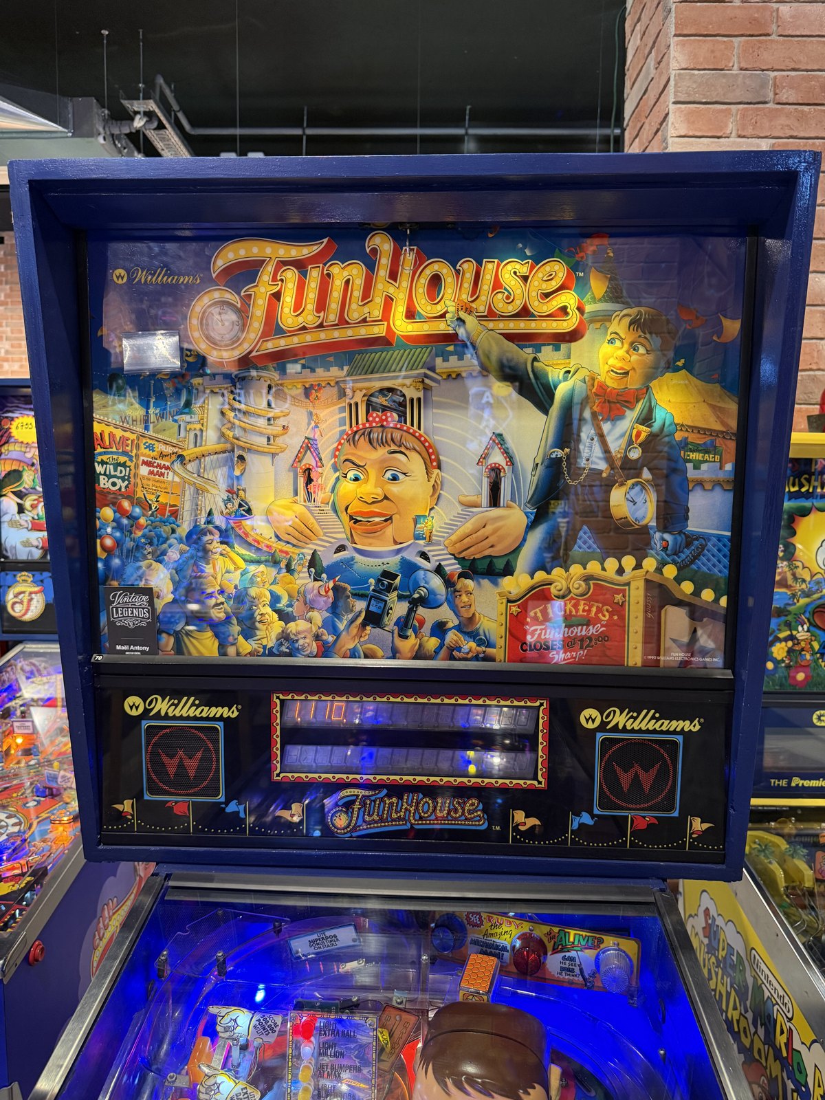 Flipper Funhouse Williams 1990 d'occasion à vendre – Vintage Legends (photo 6)