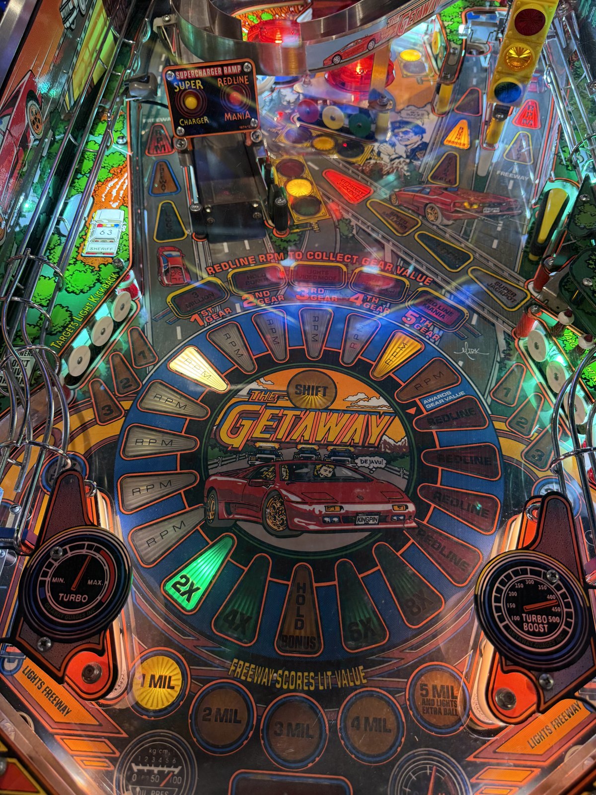 Flipper The Getaway High Speed II Williams 1992 d'occasion à vendre – Vintage Legends (photo 10)