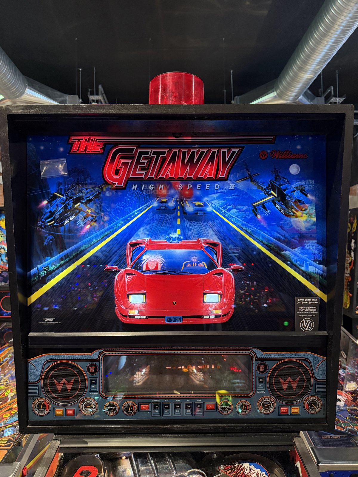 Flipper The Getaway High Speed II Williams 1992 d'occasion à vendre – Vintage Legends (photo 5)