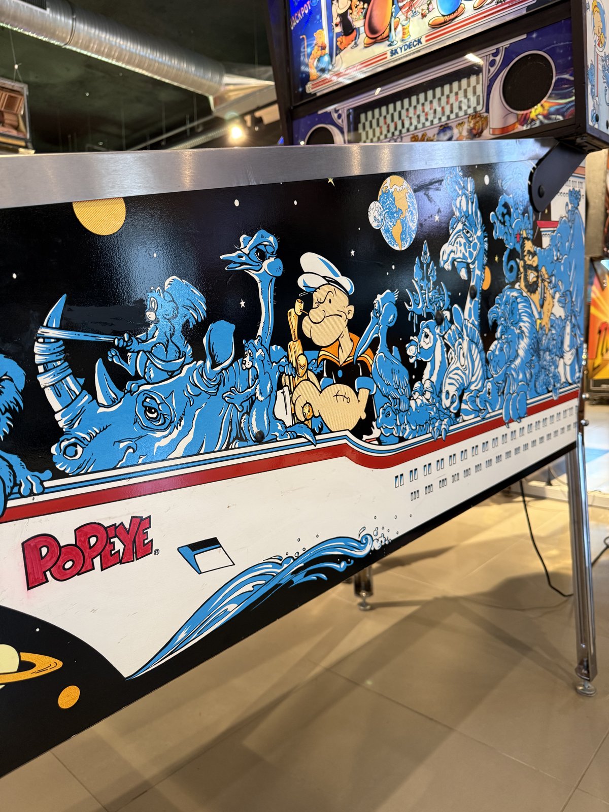 Flipper Popeye Saves the Earth Bally 1994 d'occasion à vendre – Vintage Legends (photo 7)