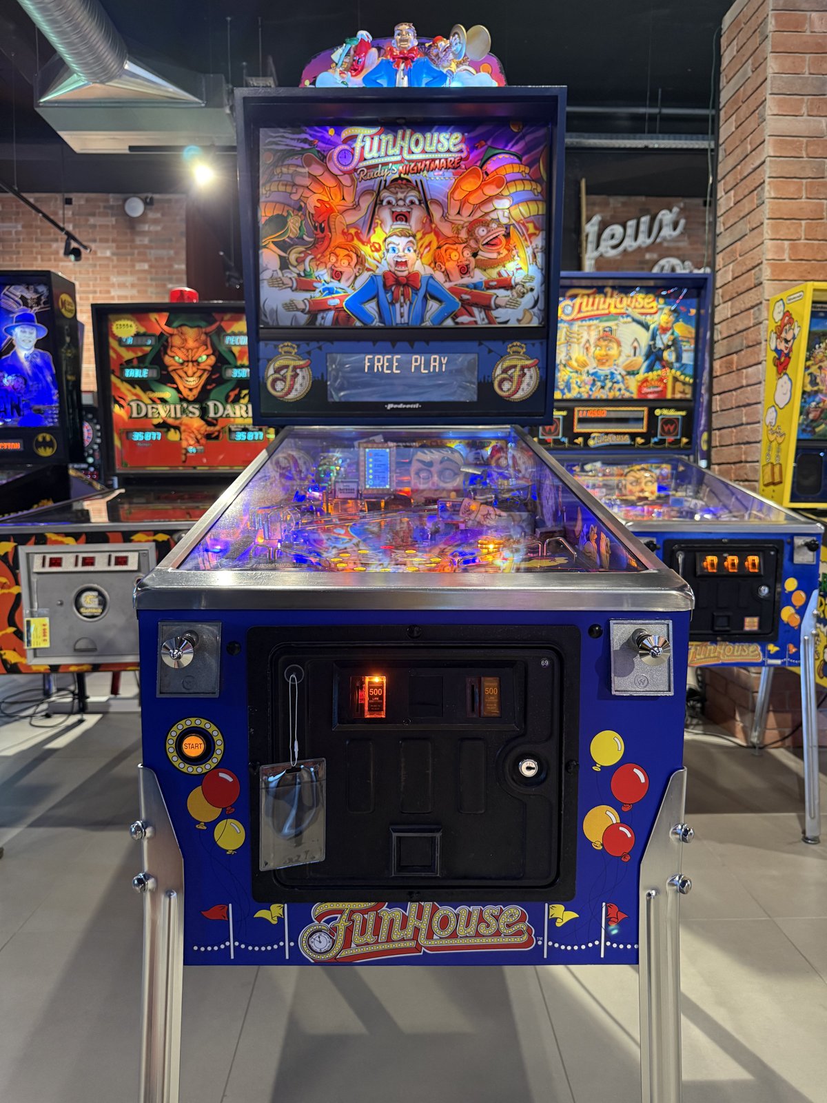 Flipper Funhouse Rudy's Nightmare kit 2.0 Pedretti d'occasion à vendre – Vintage Legends (photo 13)