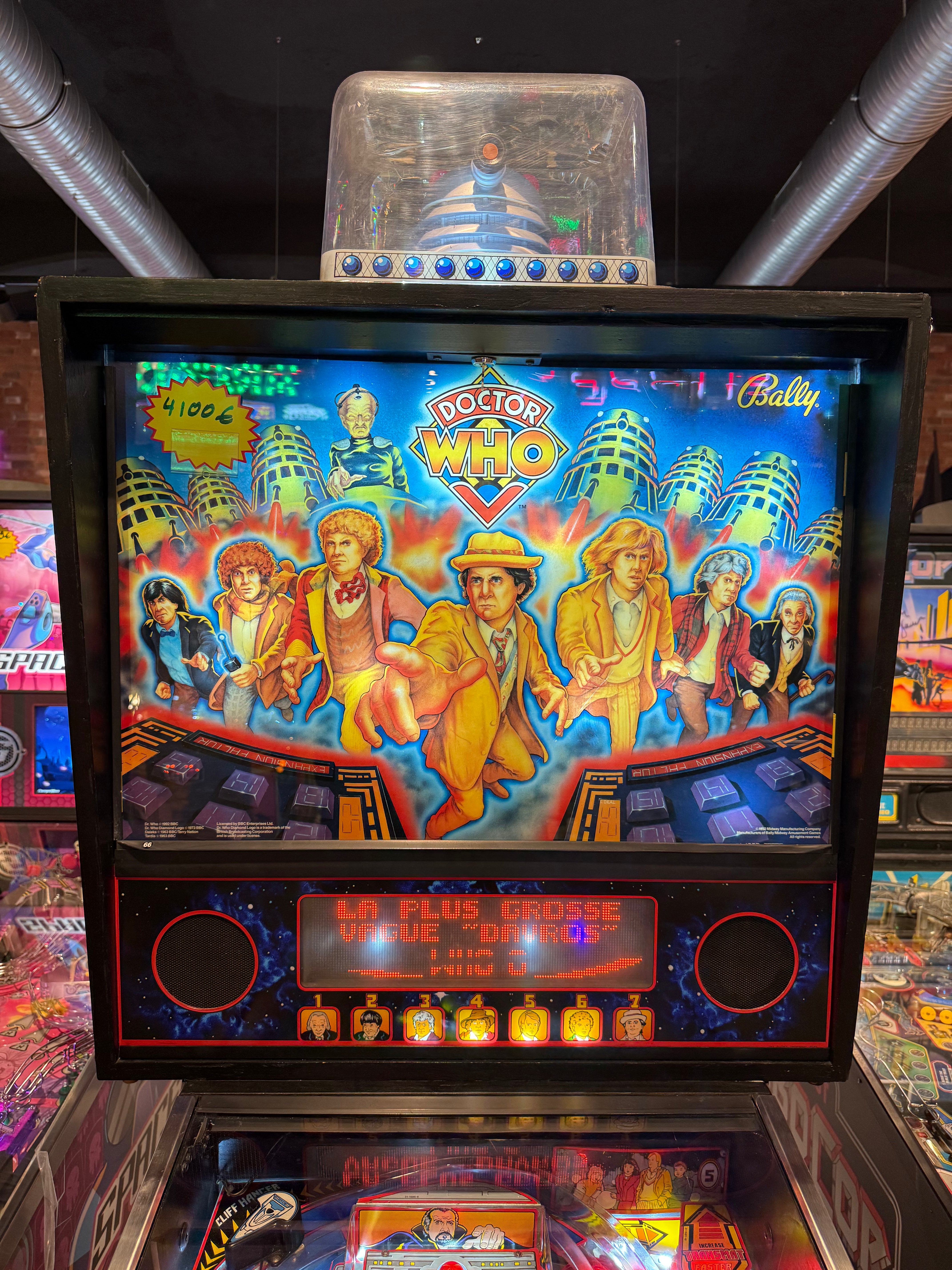 flipper doctor who bally pinball vintage