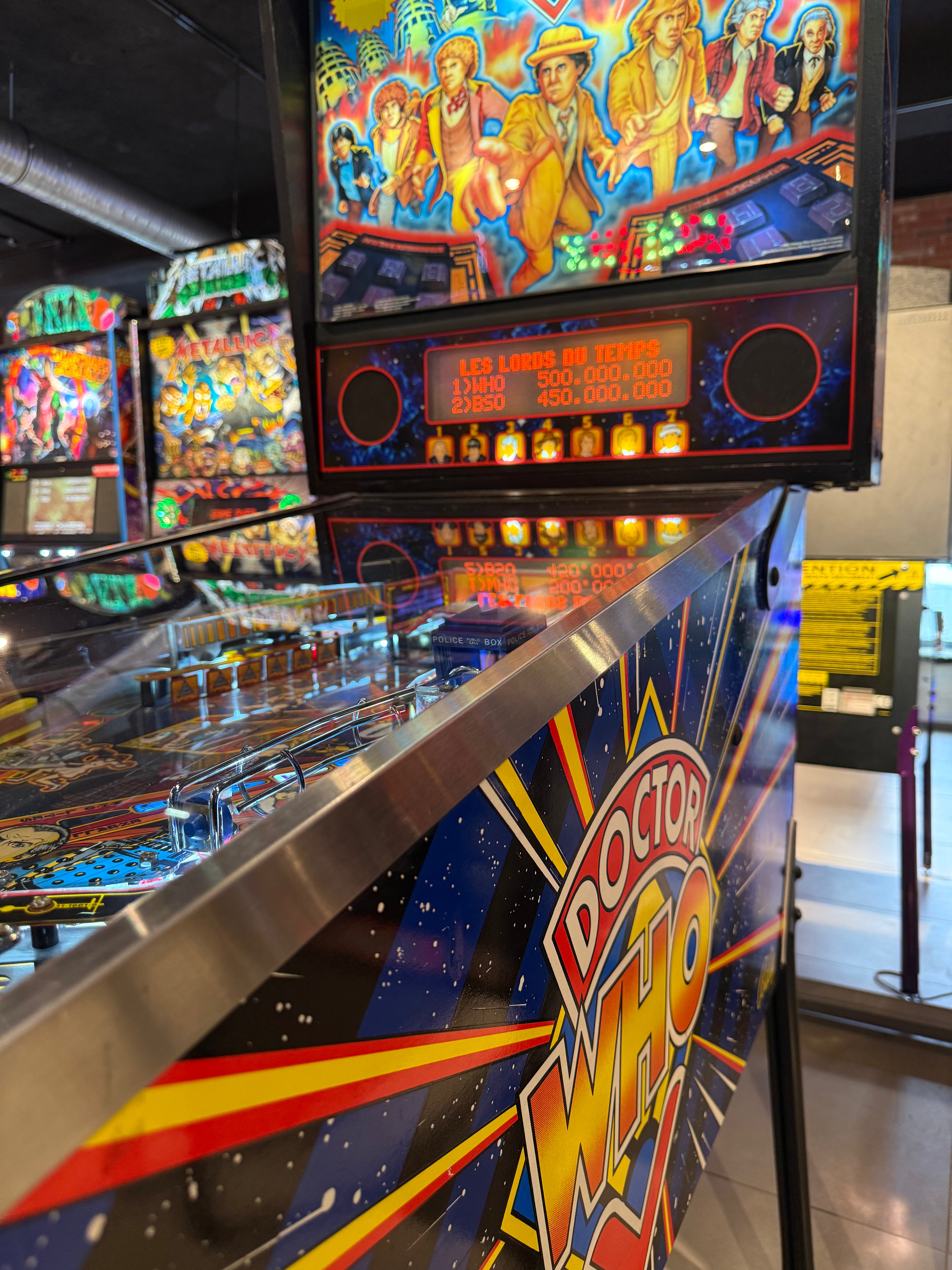 flipper doctor who bally éclairage plateau