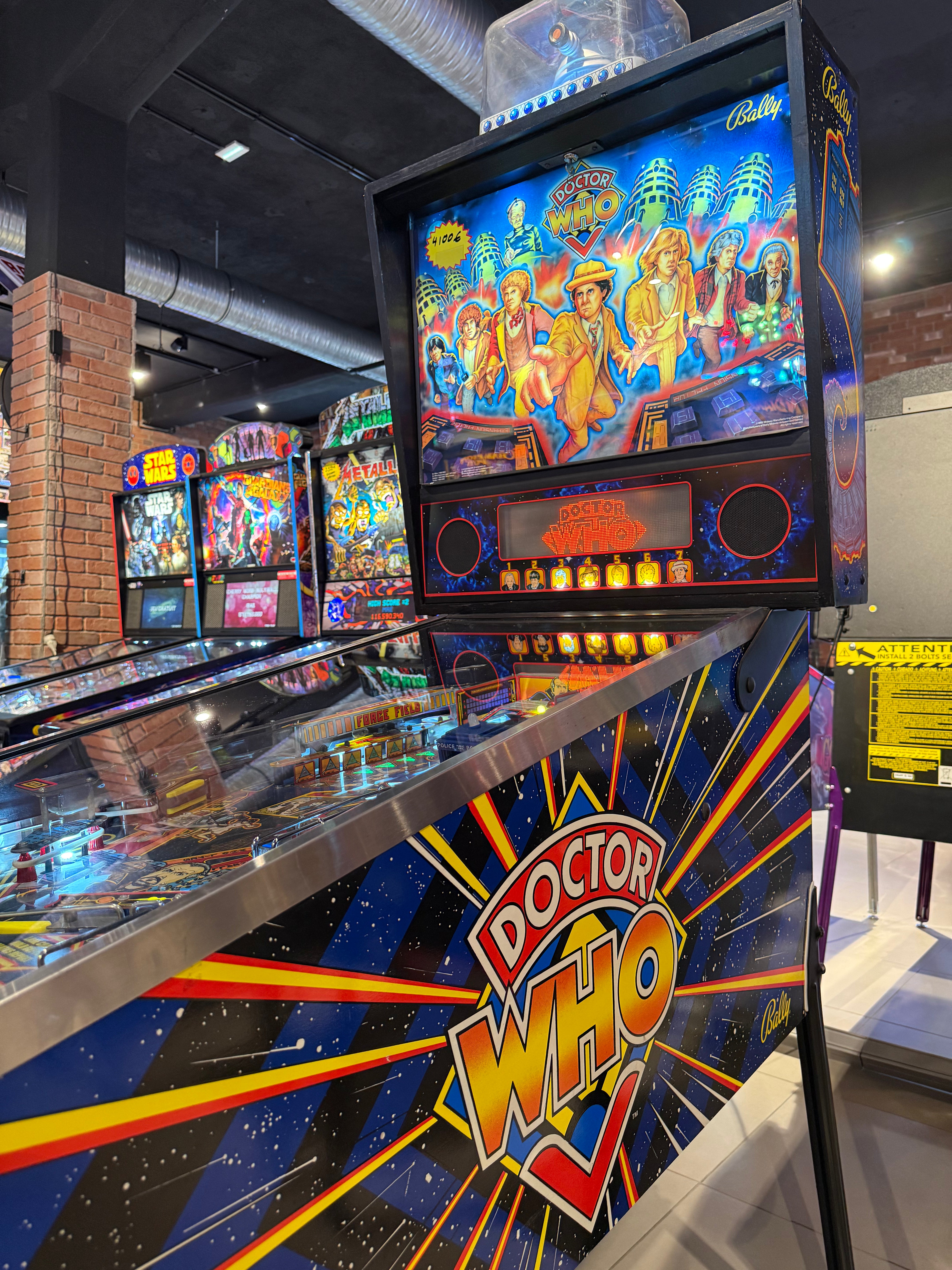flipper doctor who bally éclairage plateau
