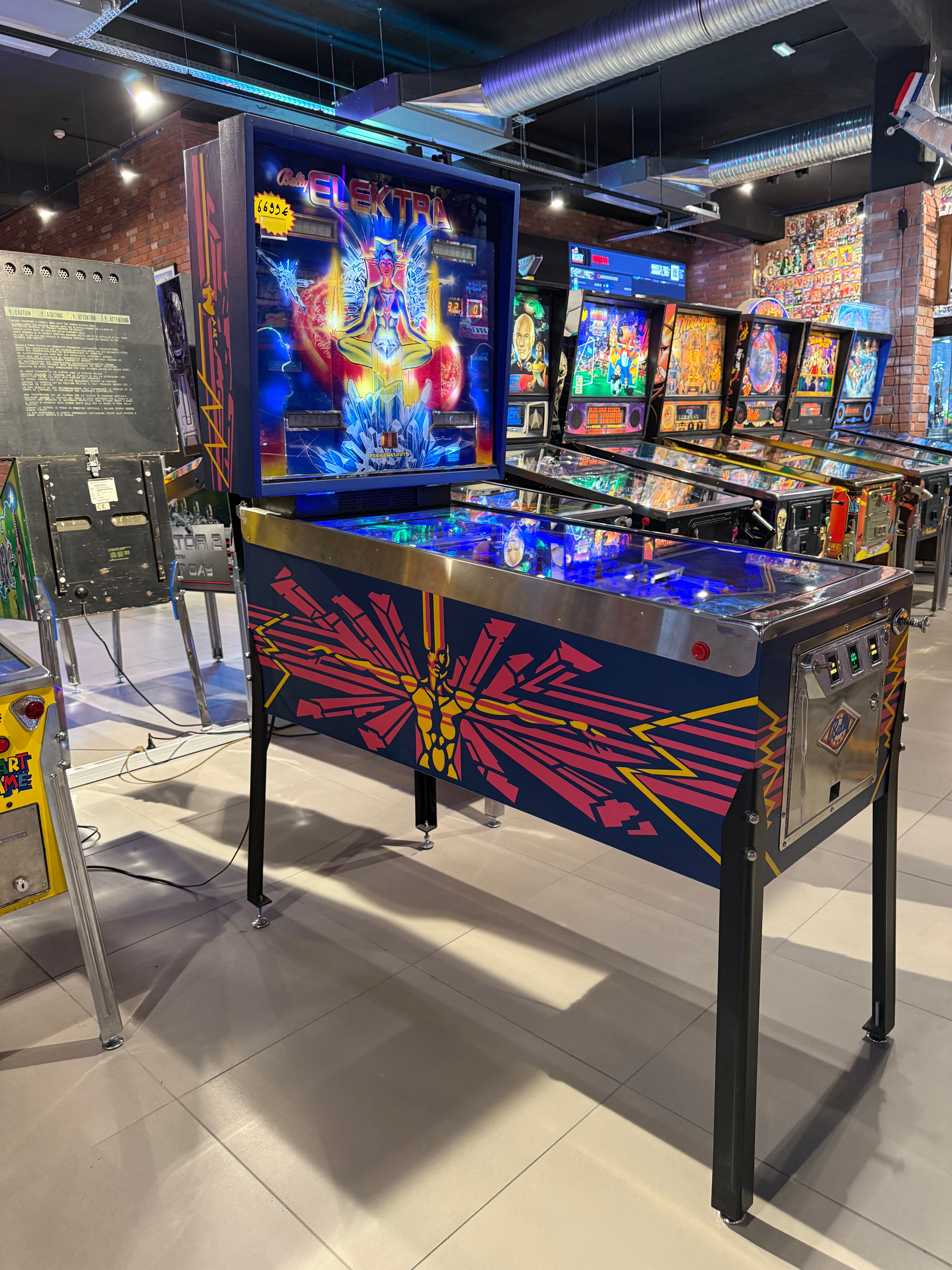 flipper elektra bally pinball machine