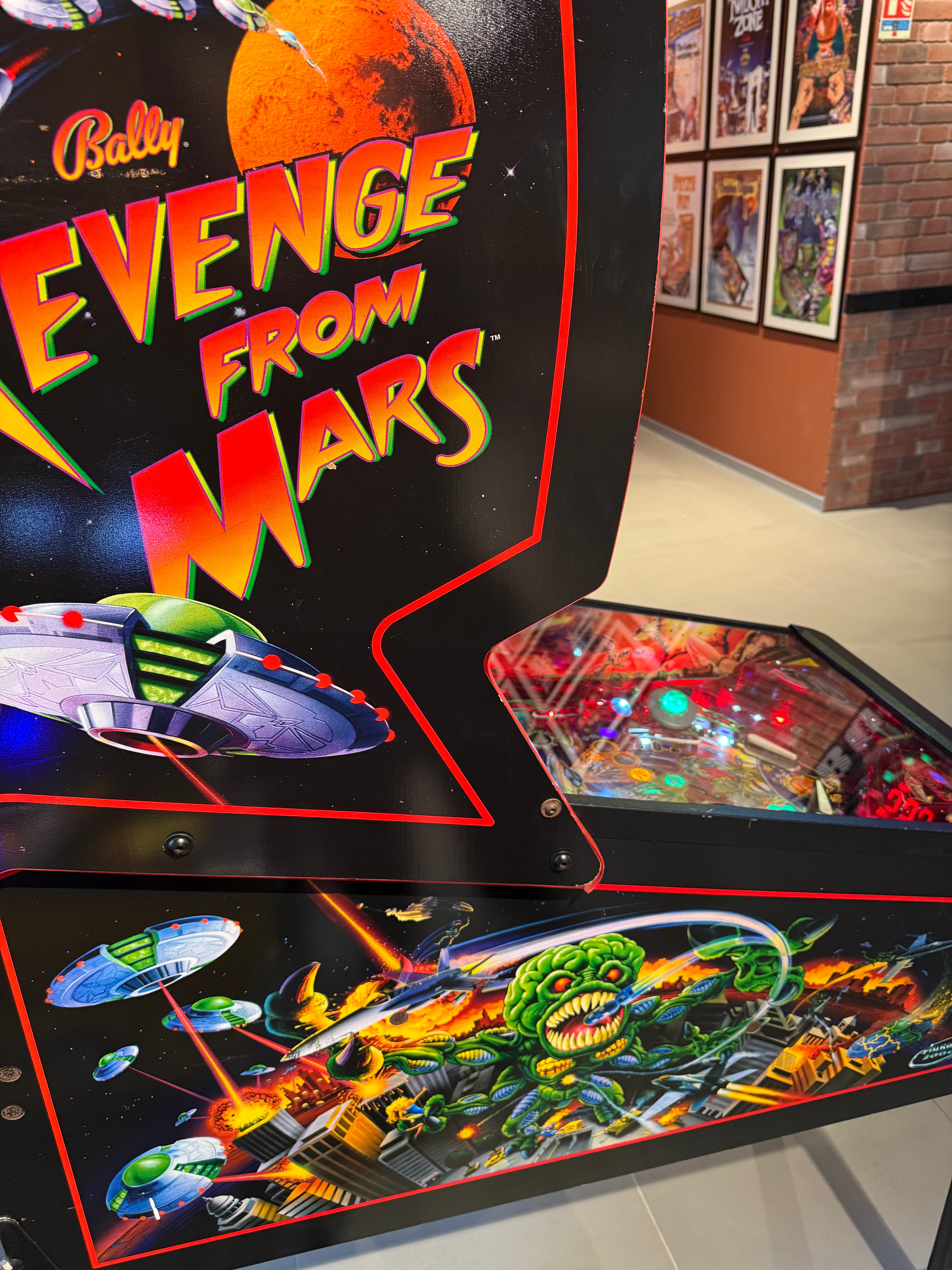 flipper revenge from mars bally pinball machine