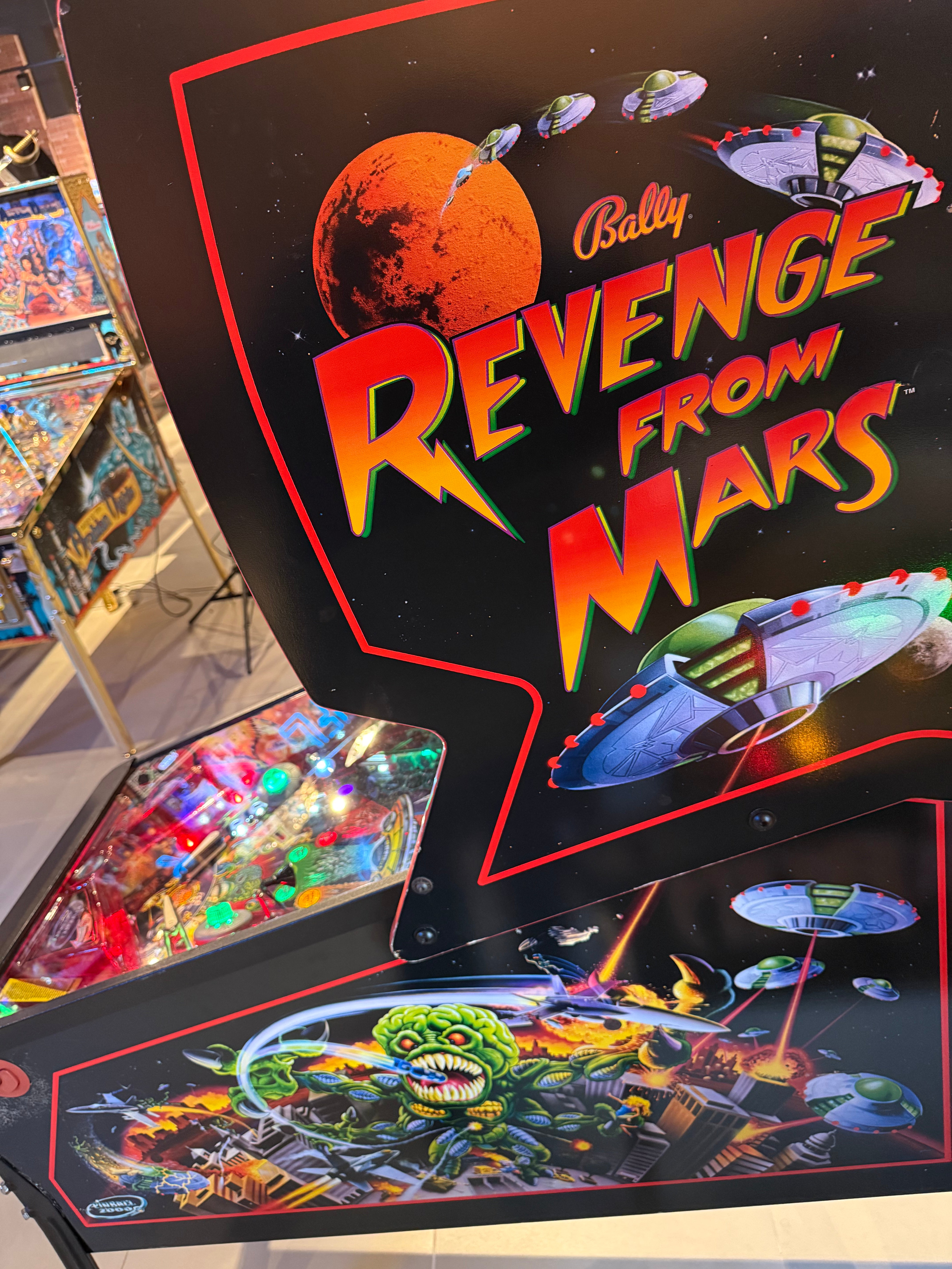 flipper revenge from mars bally pinball machine