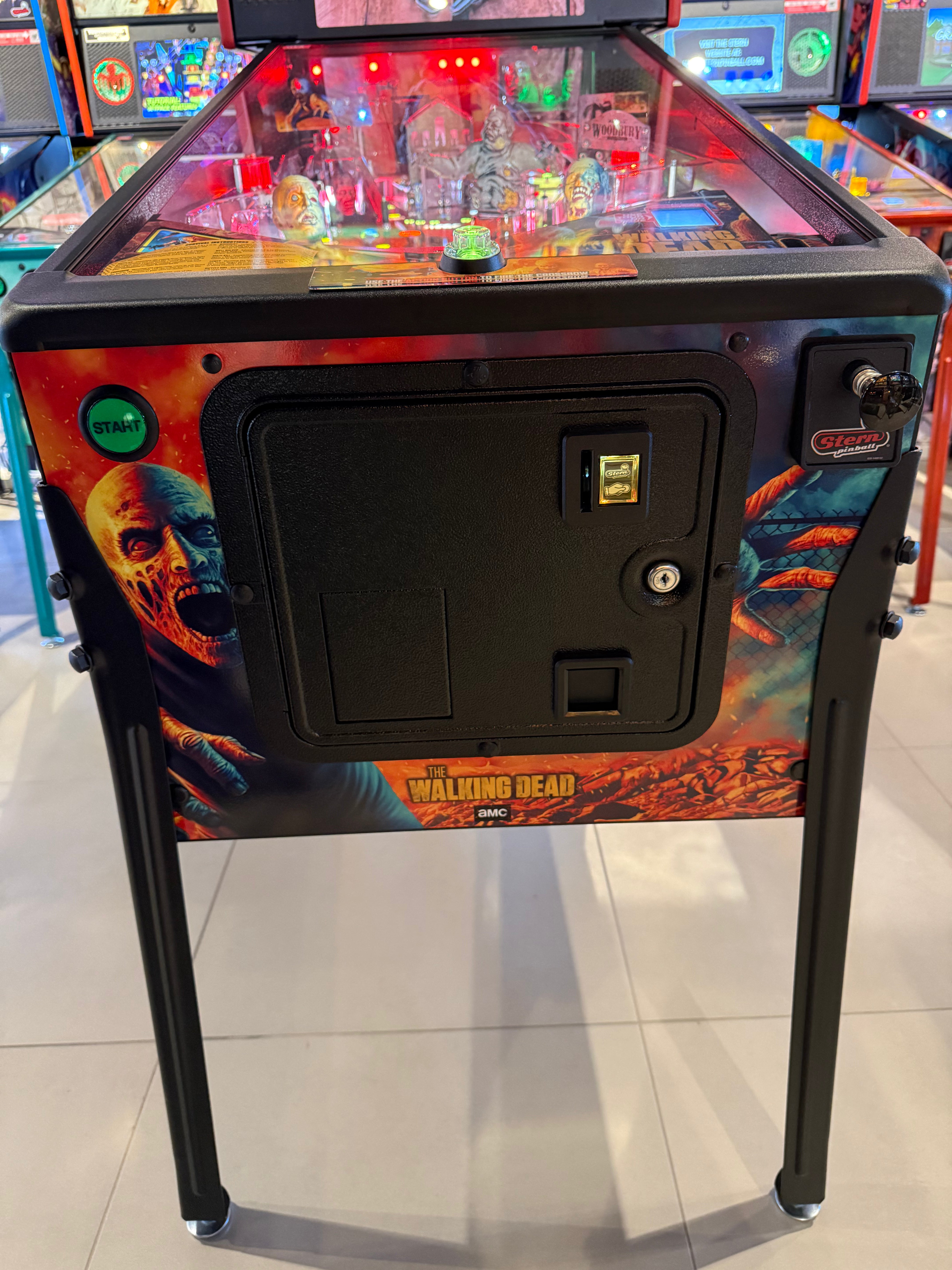 flipper walking dead remastered premium stern pinball machine
