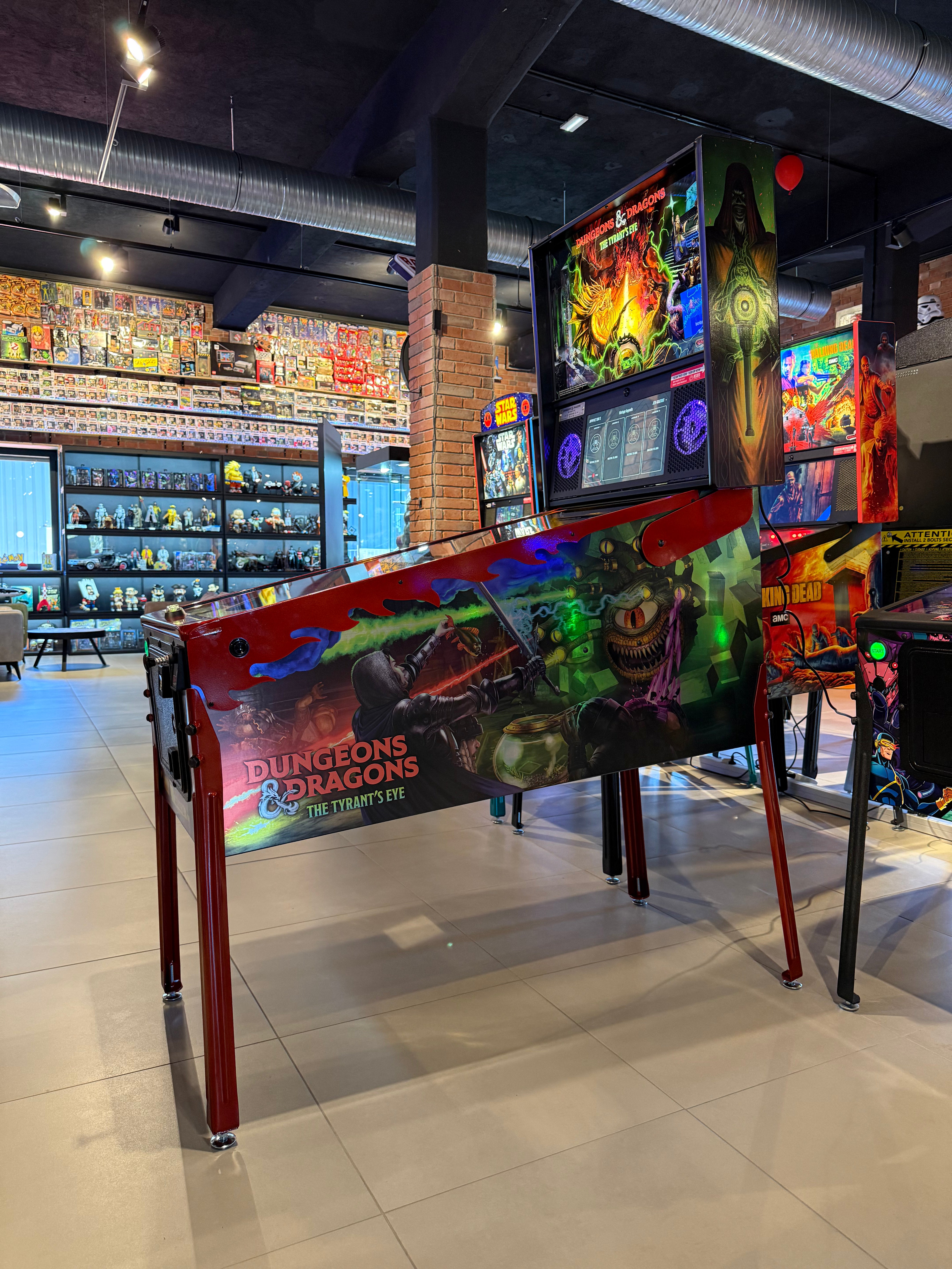 flipper dungeons and dragons limited edition stern pinball machine