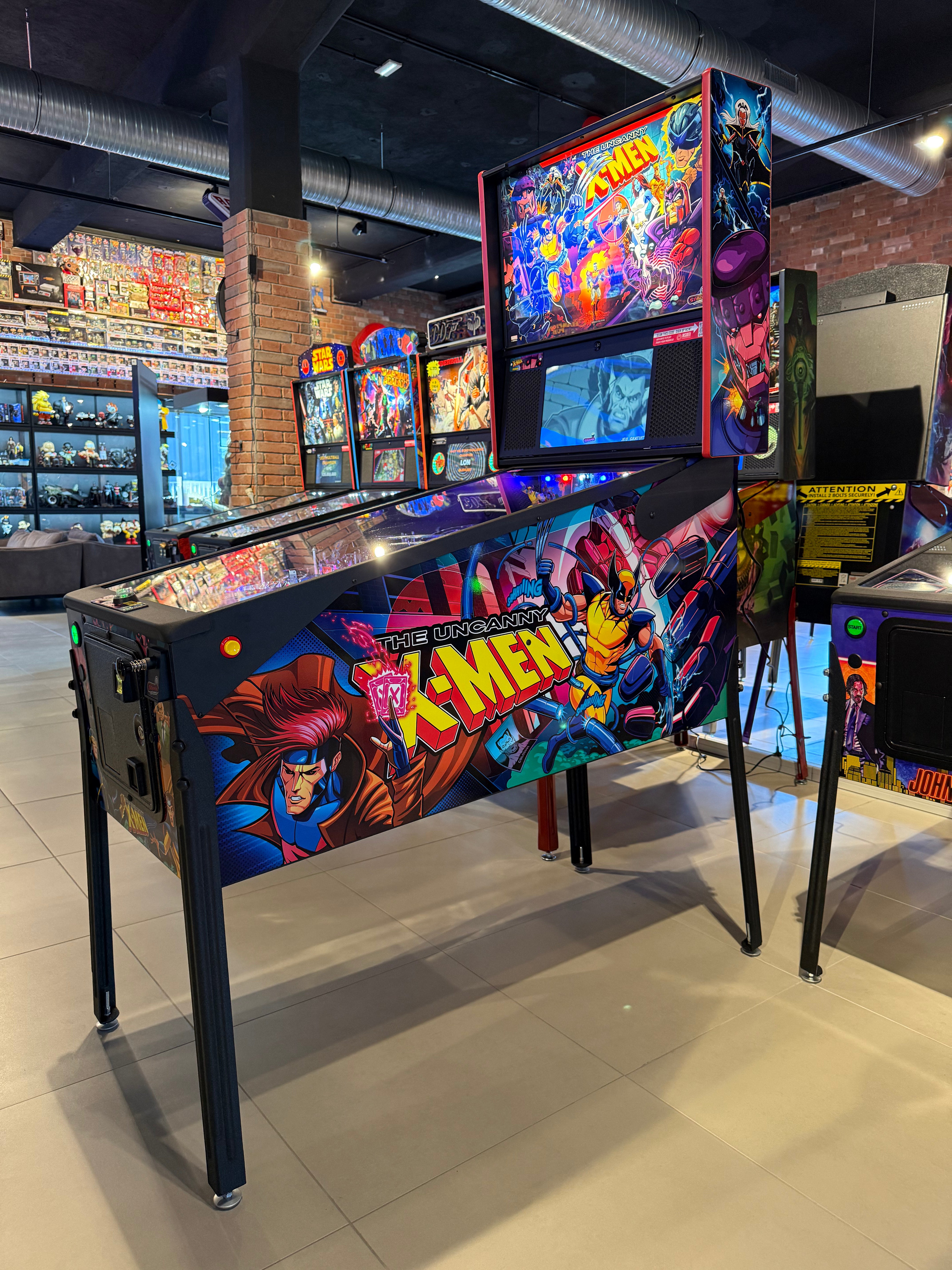 flipper xmen premium stern pinball machine