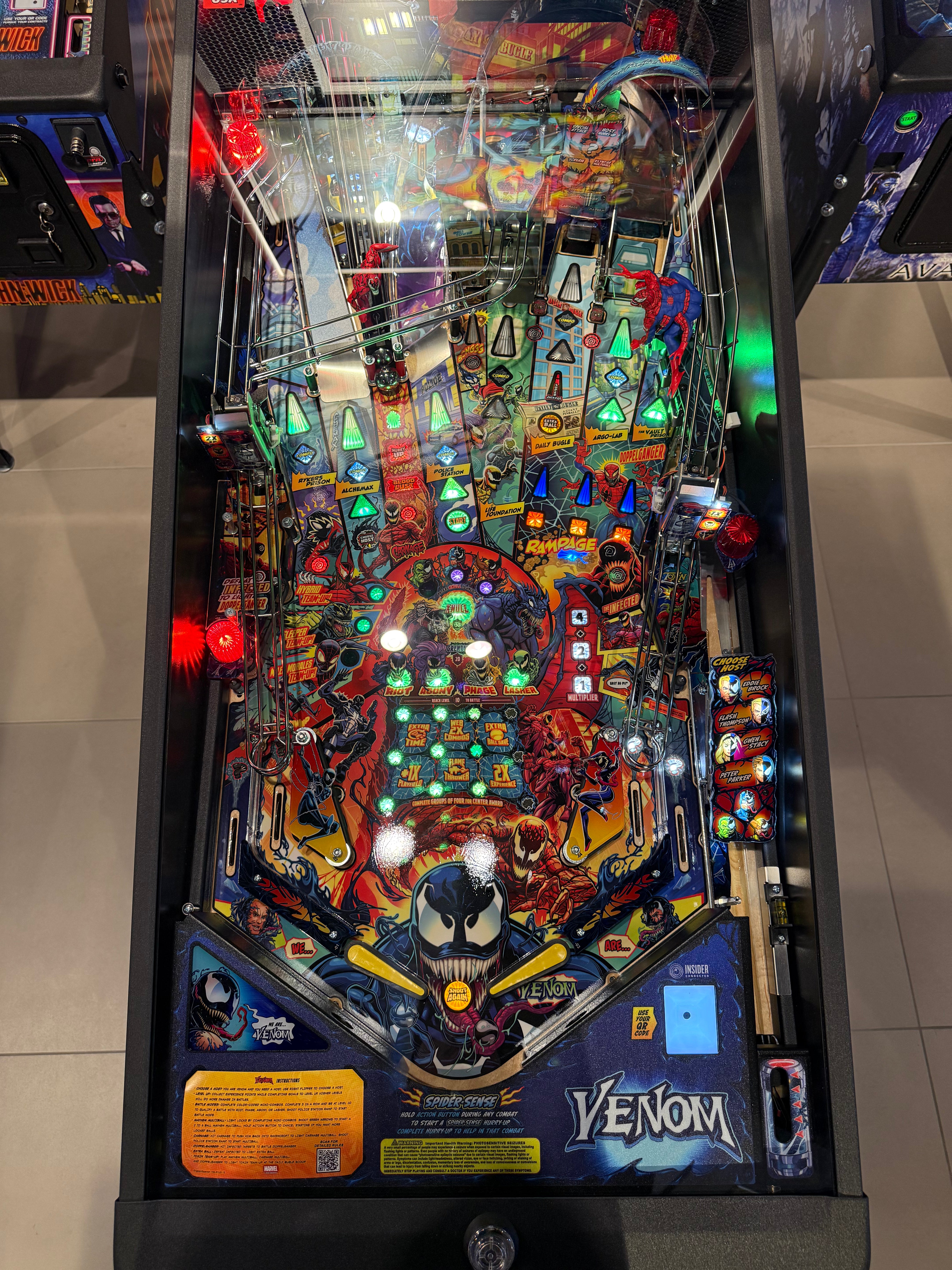 plateau flipper venom stern premium playfield