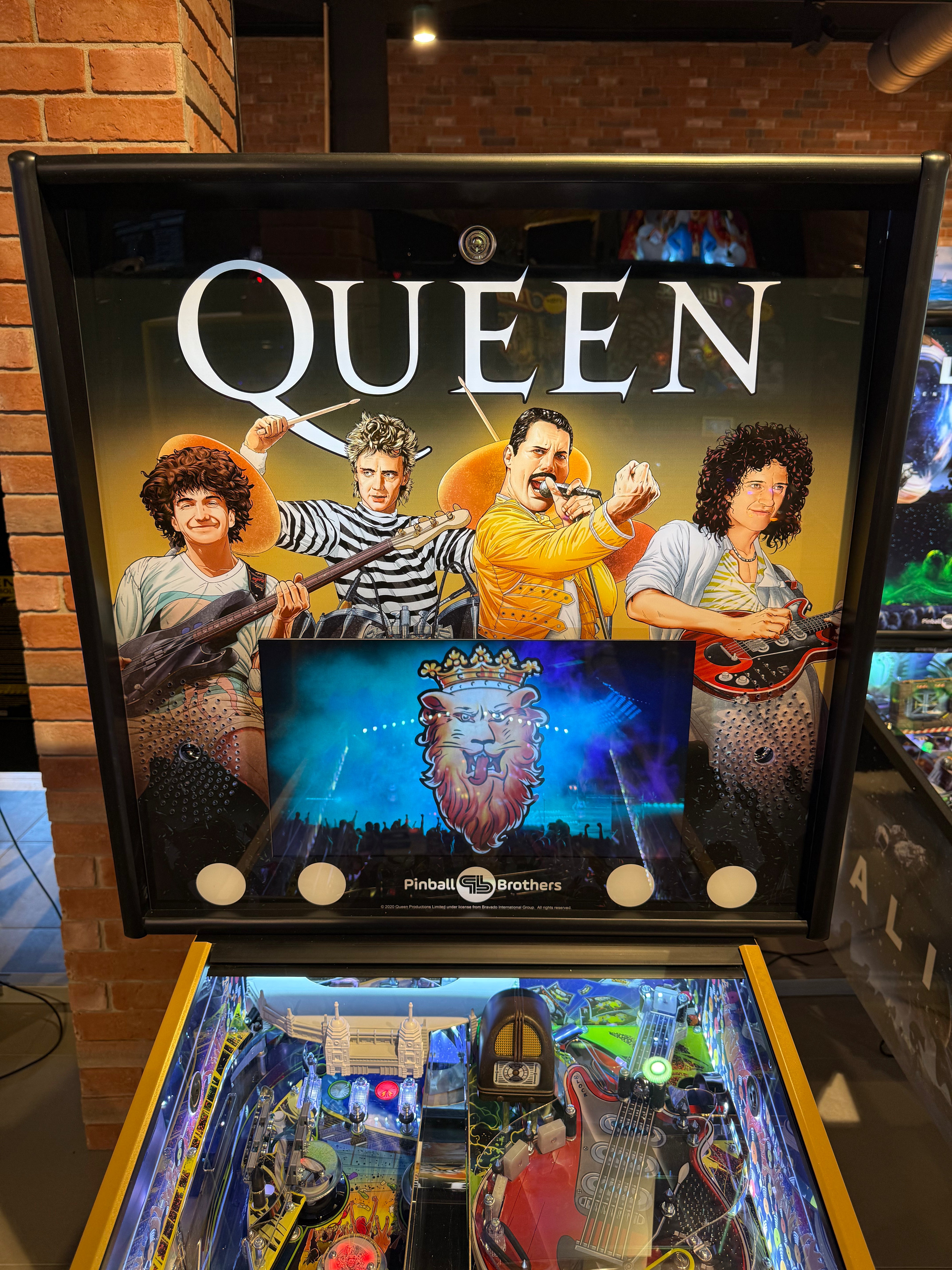 backglass flipper queen limited rhapsody edition pinball brothers