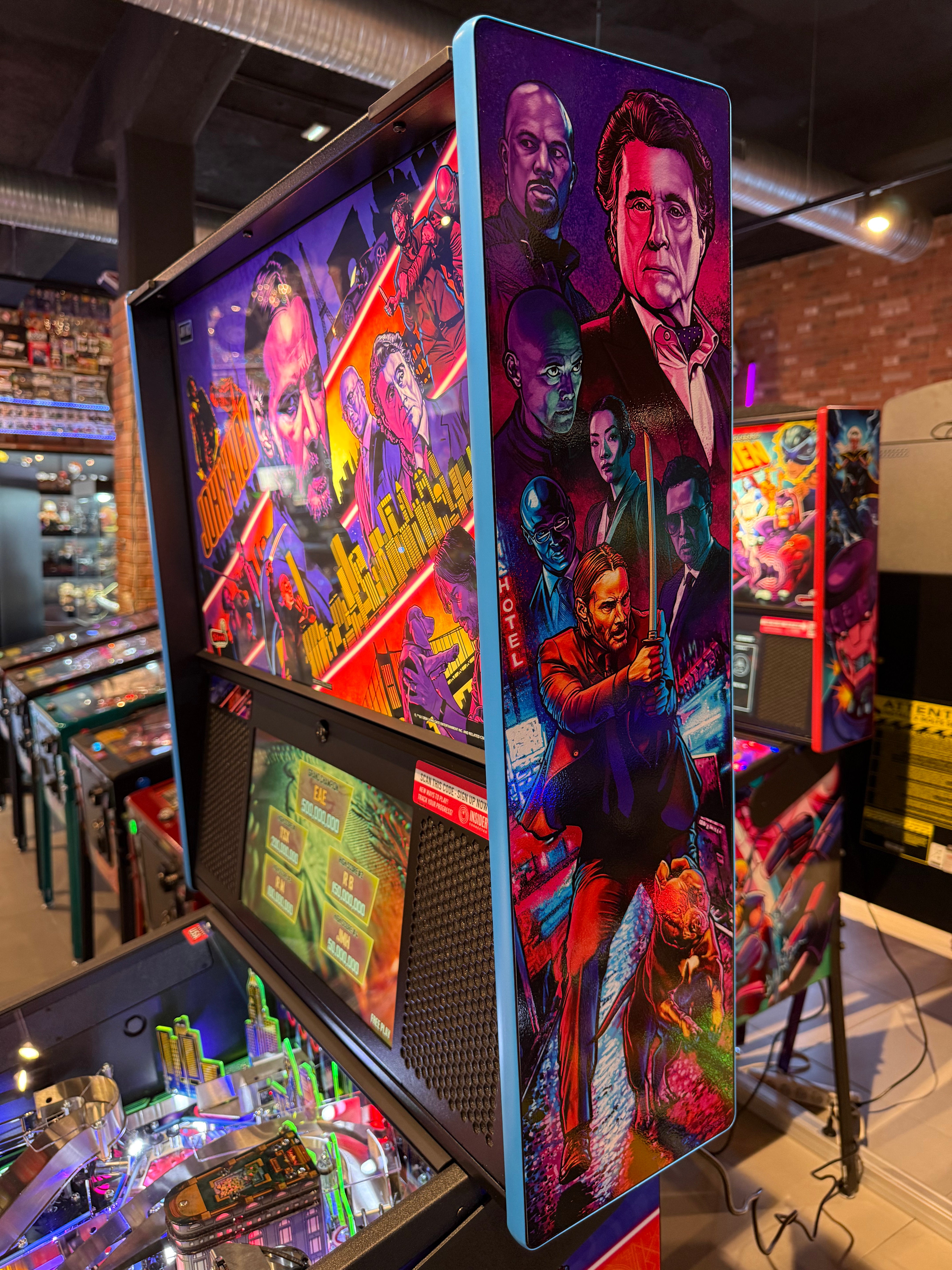 flipper john wick premium stern pinball moderne