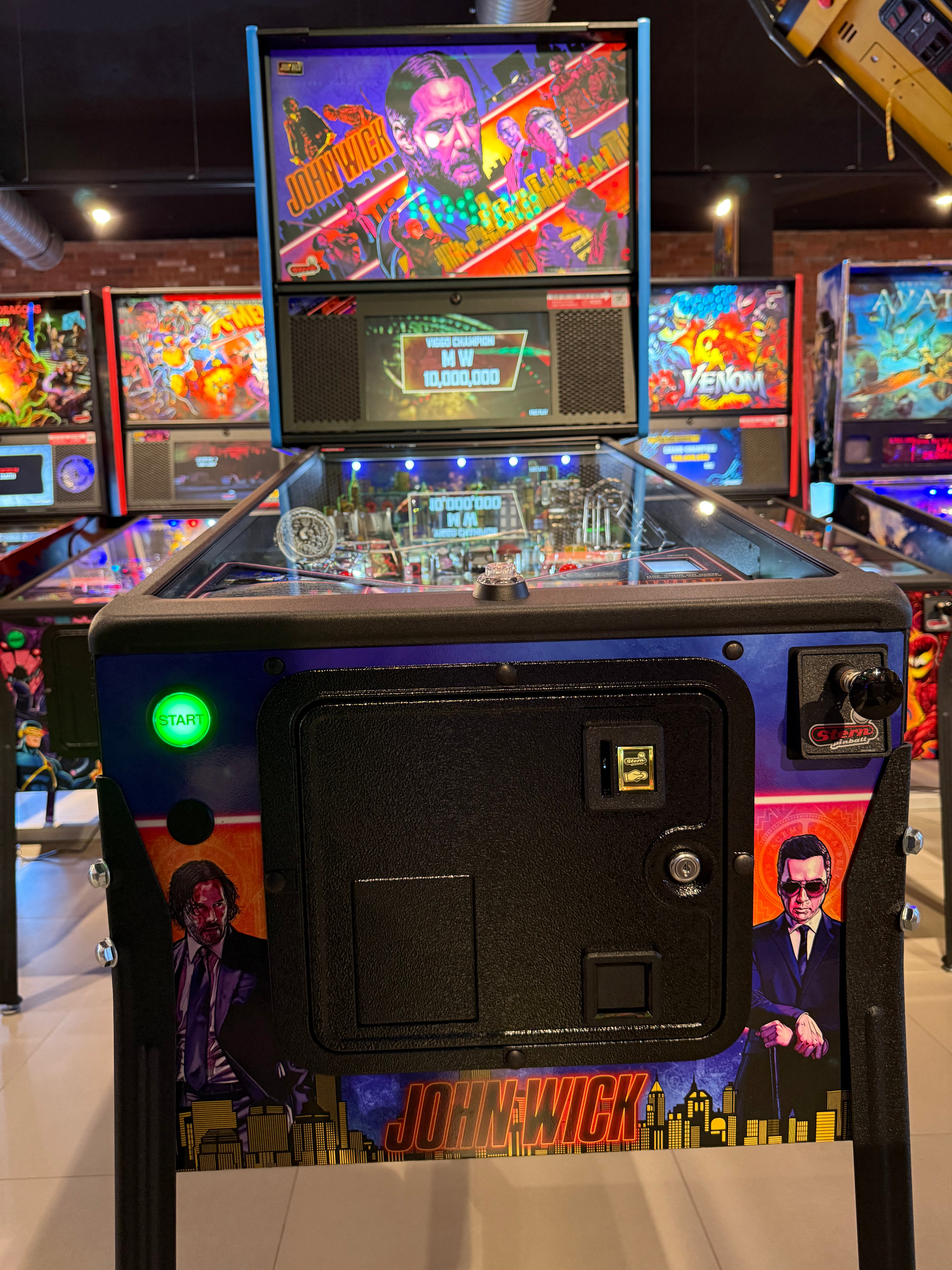 flipper john wick premium stern pinball moderne