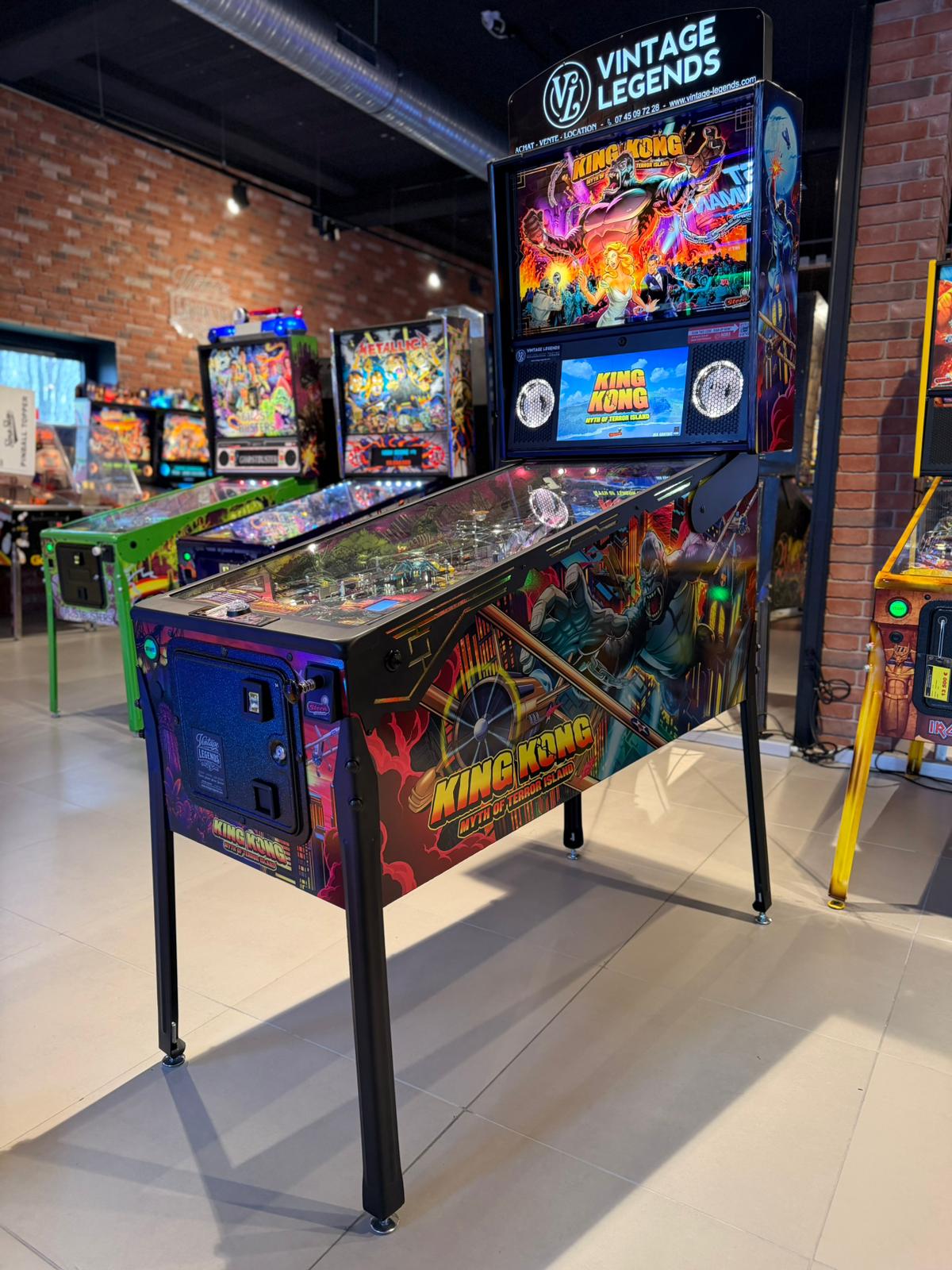 flipper king kong limited edition stern pinball machine