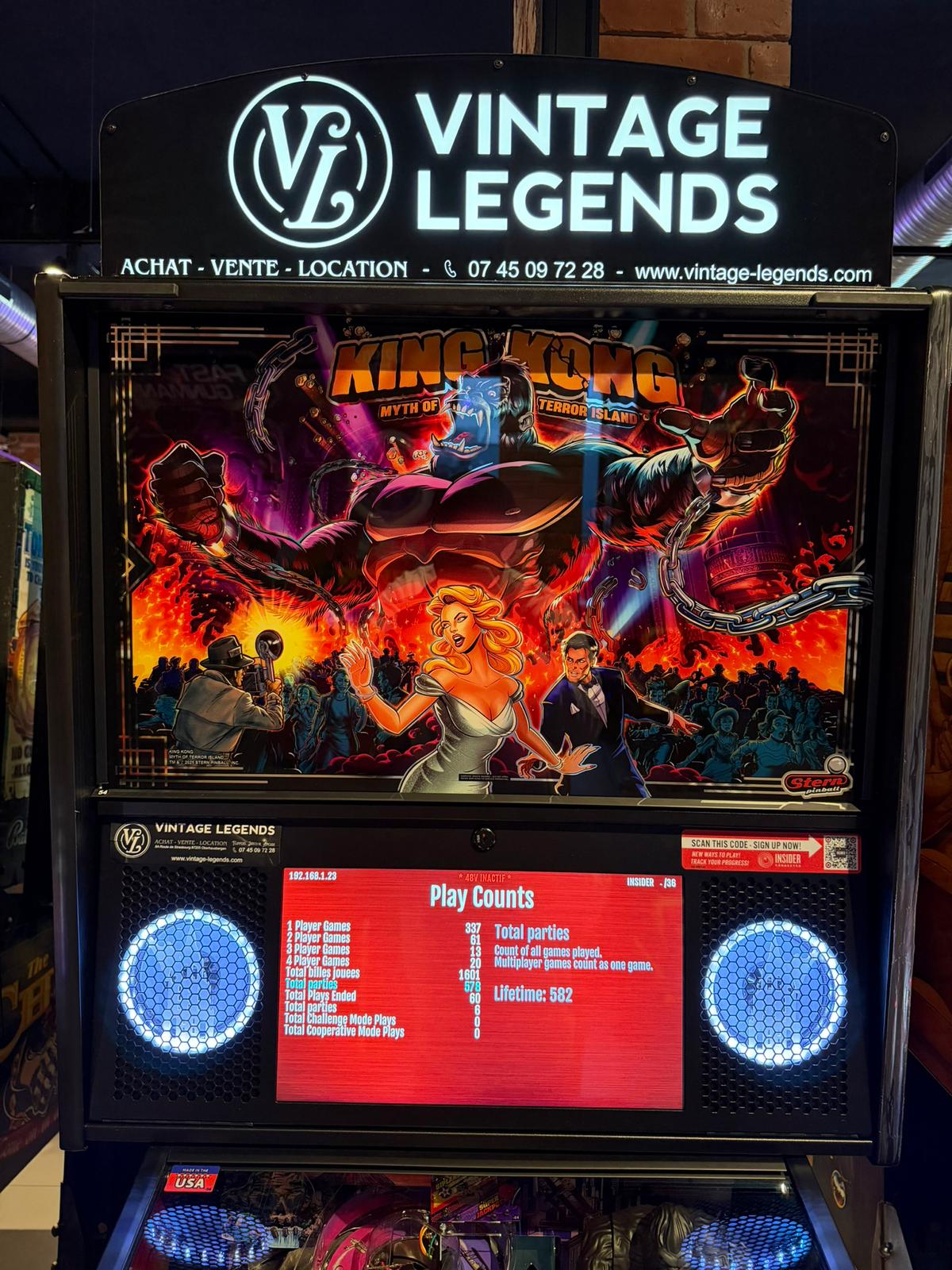 flipper king kong limited edition stern pinball collector