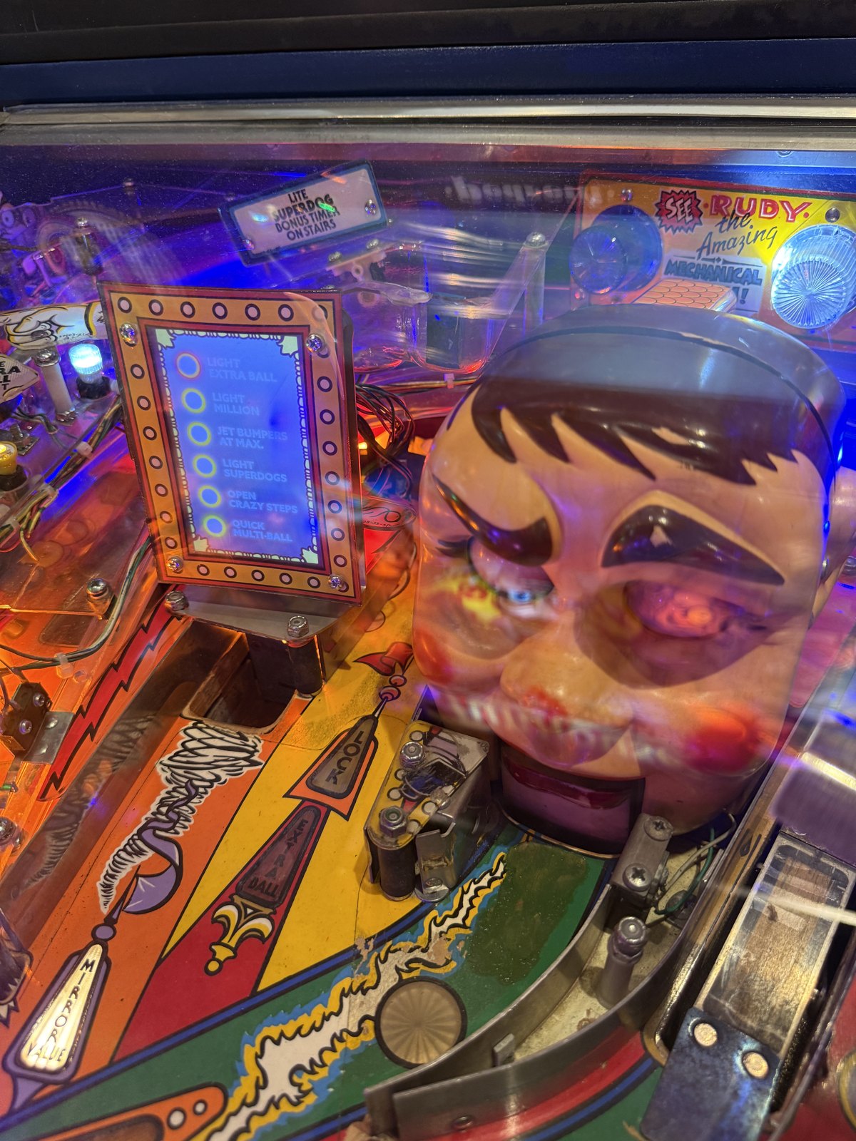 Flipper Funhouse Rudy's Nightmare kit 2.0 Pedretti d'occasion à vendre – Vintage Legends (photo 7)